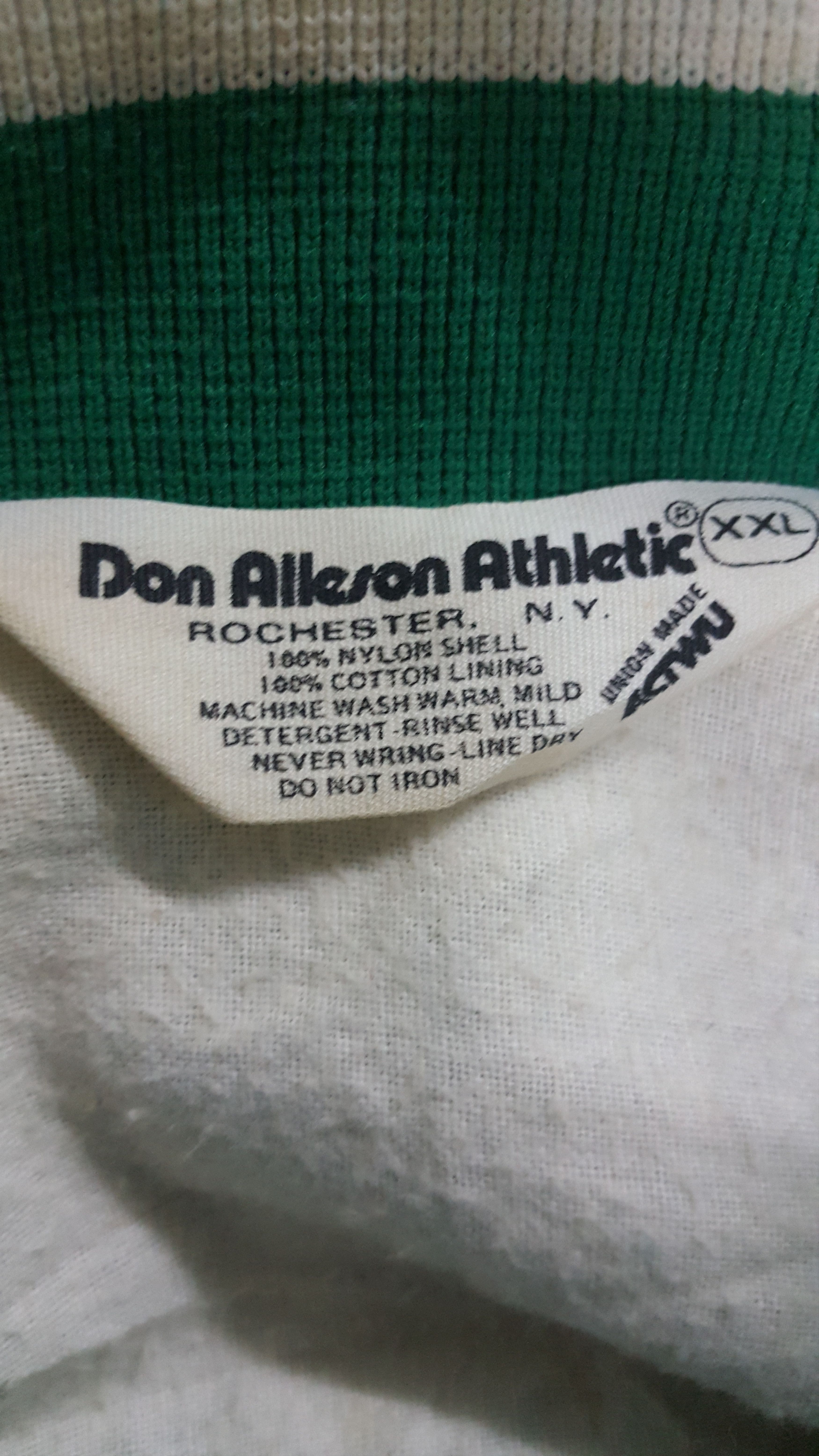 Alleson Athletics × Vintage 📍LastDrop📍Vintage DonAllesonAthletic Varsity Jacket Green Size US XXL / EU 58 / 5 - 6 Thumbnail
