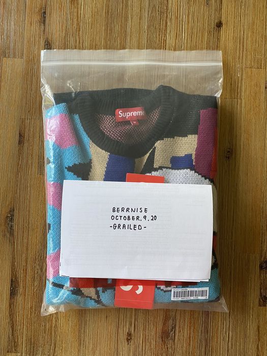 Supreme FW20 Supreme® Smurfs™ Knit Sweater Black | Grailed