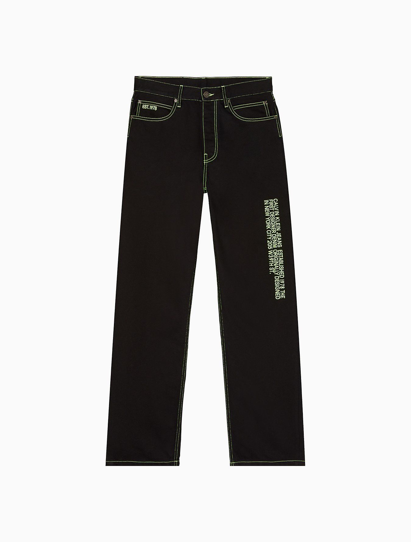 Calvin Klein 205W39NYC EST. 1978 Baggy Black Hole Jeans Size US 31 - 1 Thumbnail