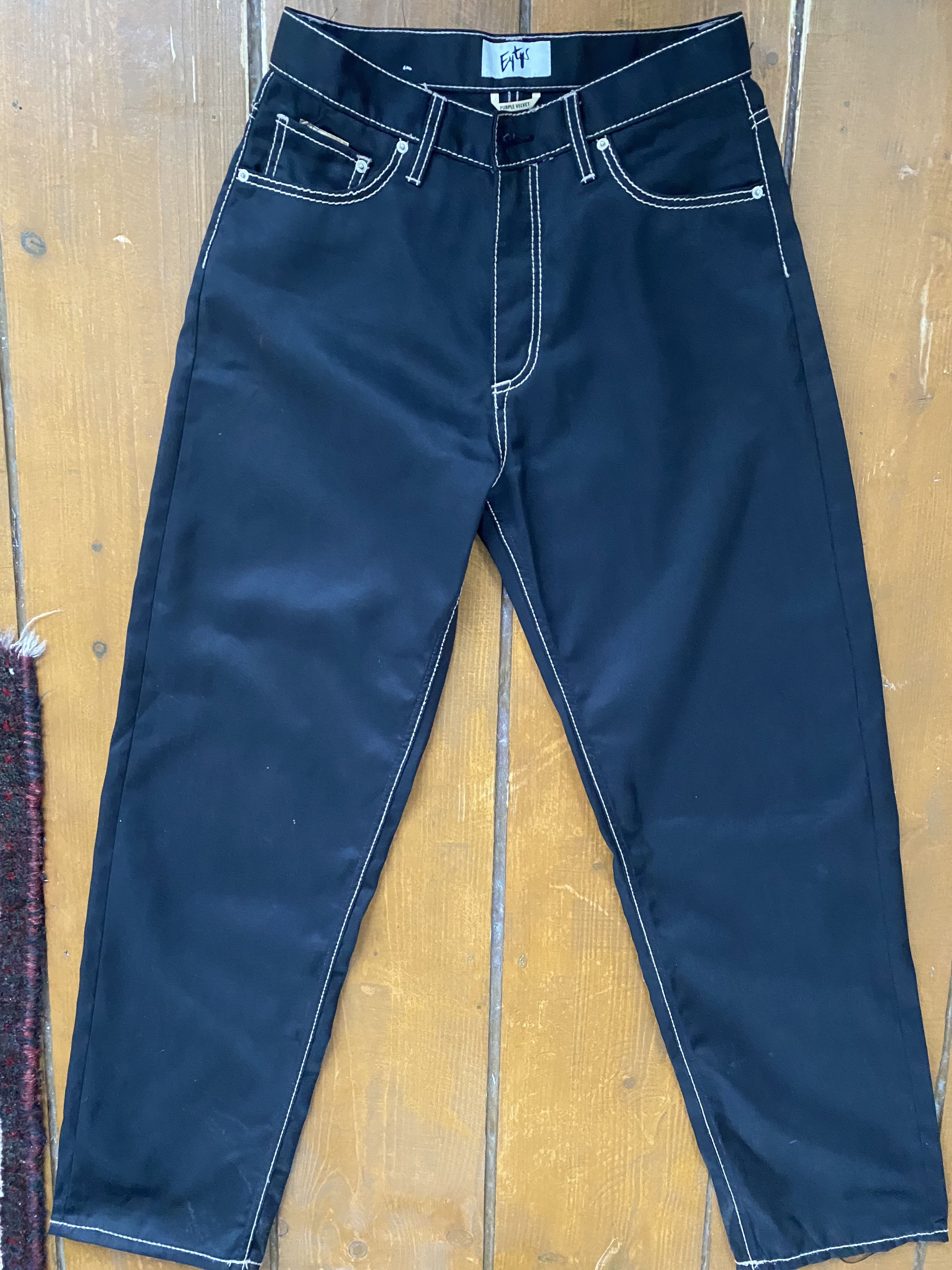 Eytys Eytys Benz Black Denim Pants fw18 „Purple Velvet Eytys Eytys Benz Black Denim Pants fw18 „Purple Velvet
