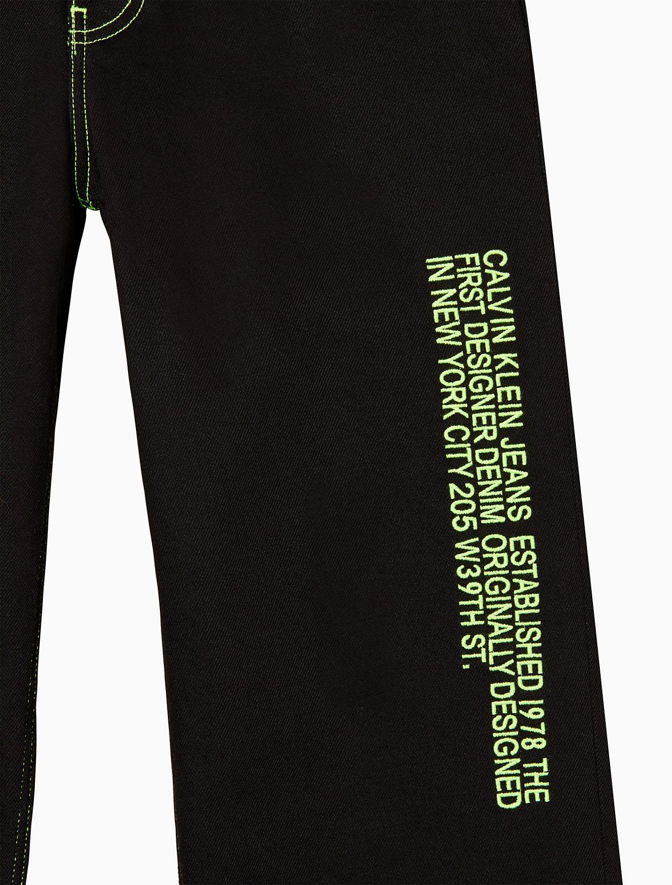 Calvin Klein 205W39NYC EST. 1978 Baggy Black Hole Jeans Size US 32 / EU 48 - 3 Thumbnail