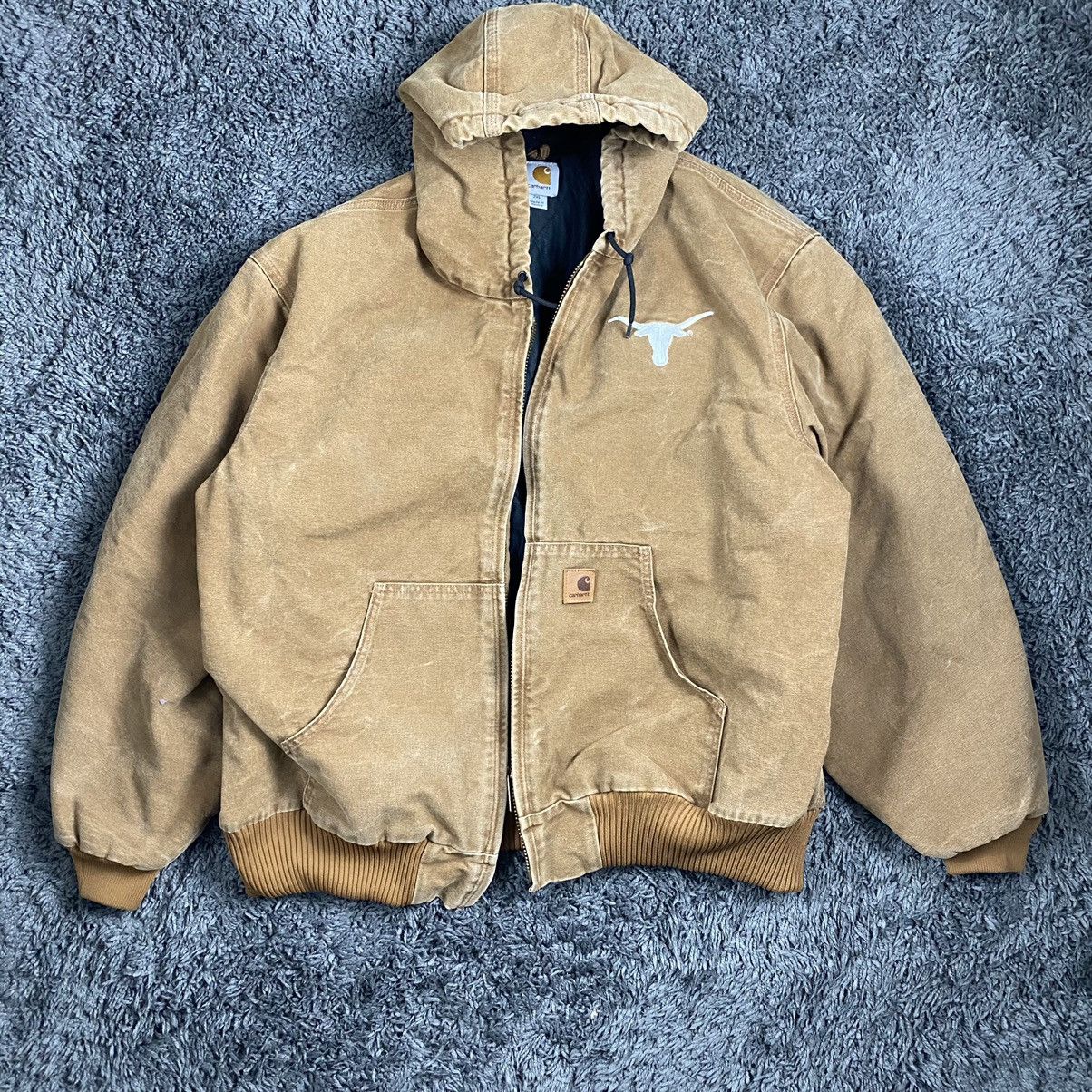 2000s Beige Texas Longhorns Carhartt Workwear Jacket