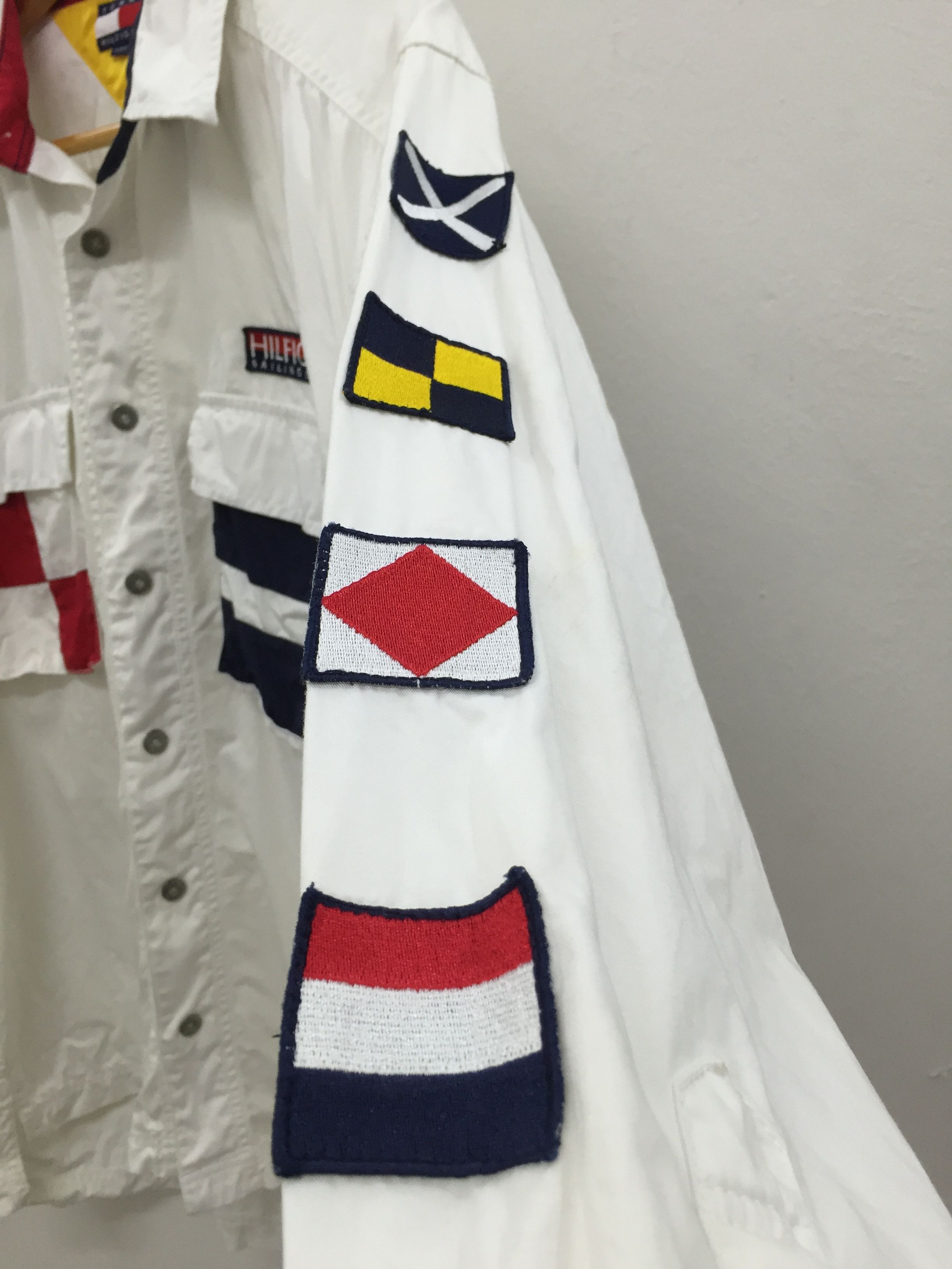 Tommy Hilfiger × Vintage 90's Sailing Gear Patch Logo Size US L / EU 52-54 / 3 - 5 Thumbnail