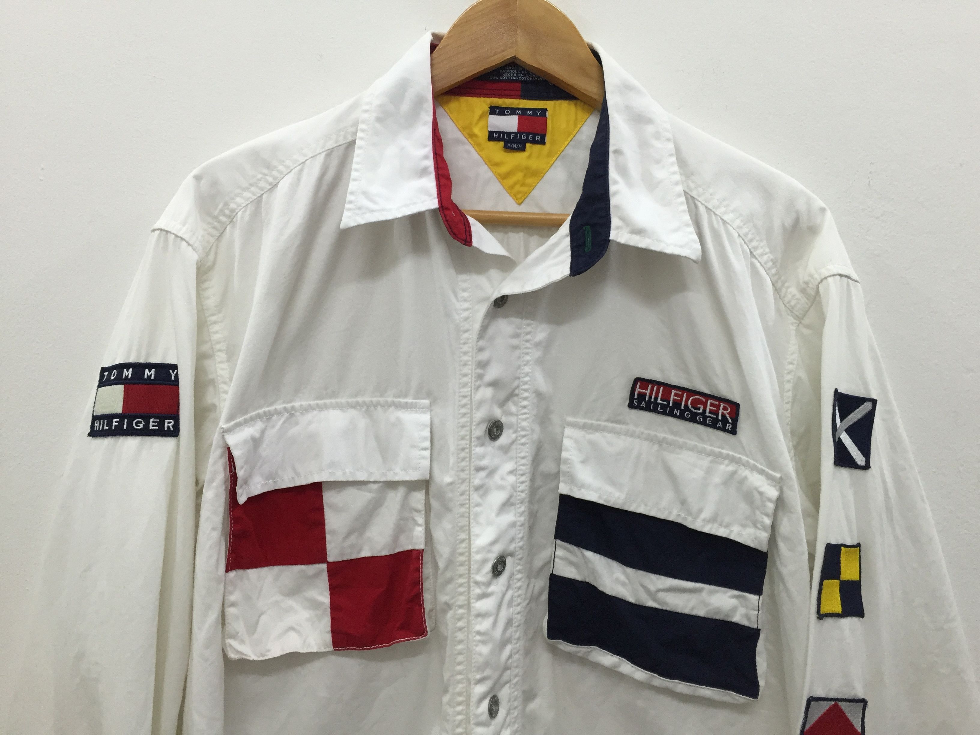 Tommy Hilfiger × Vintage 90's Sailing Gear Patch Logo Size US L / EU 52-54 / 3 - 2 Thumbnail