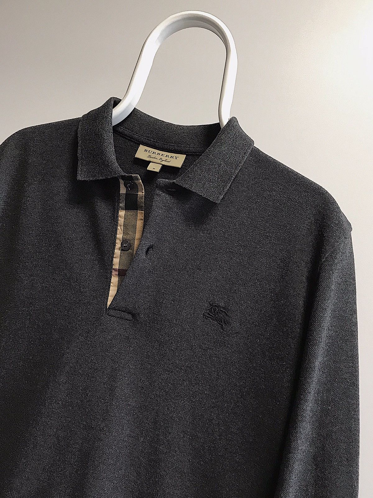 Burberry Burberry Oxford Long Sleeved Polo Shirt 3982163 Size US M / EU 48-50 / 2 - 1 Thumbnail