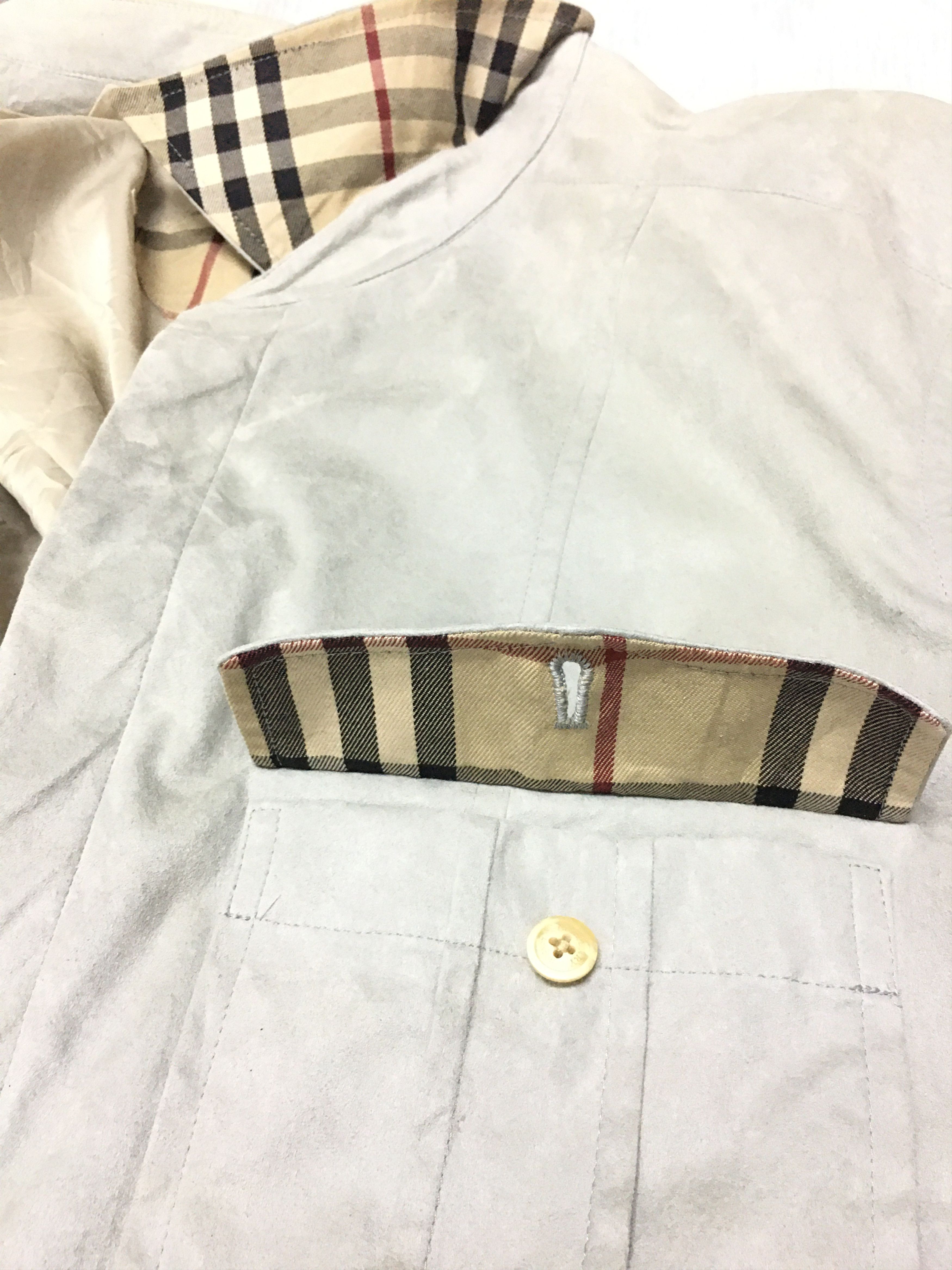 Burberry × Vintage Burberry London Velvet Button Collared Size US L / EU 52-54 / 3 - 12 Thumbnail