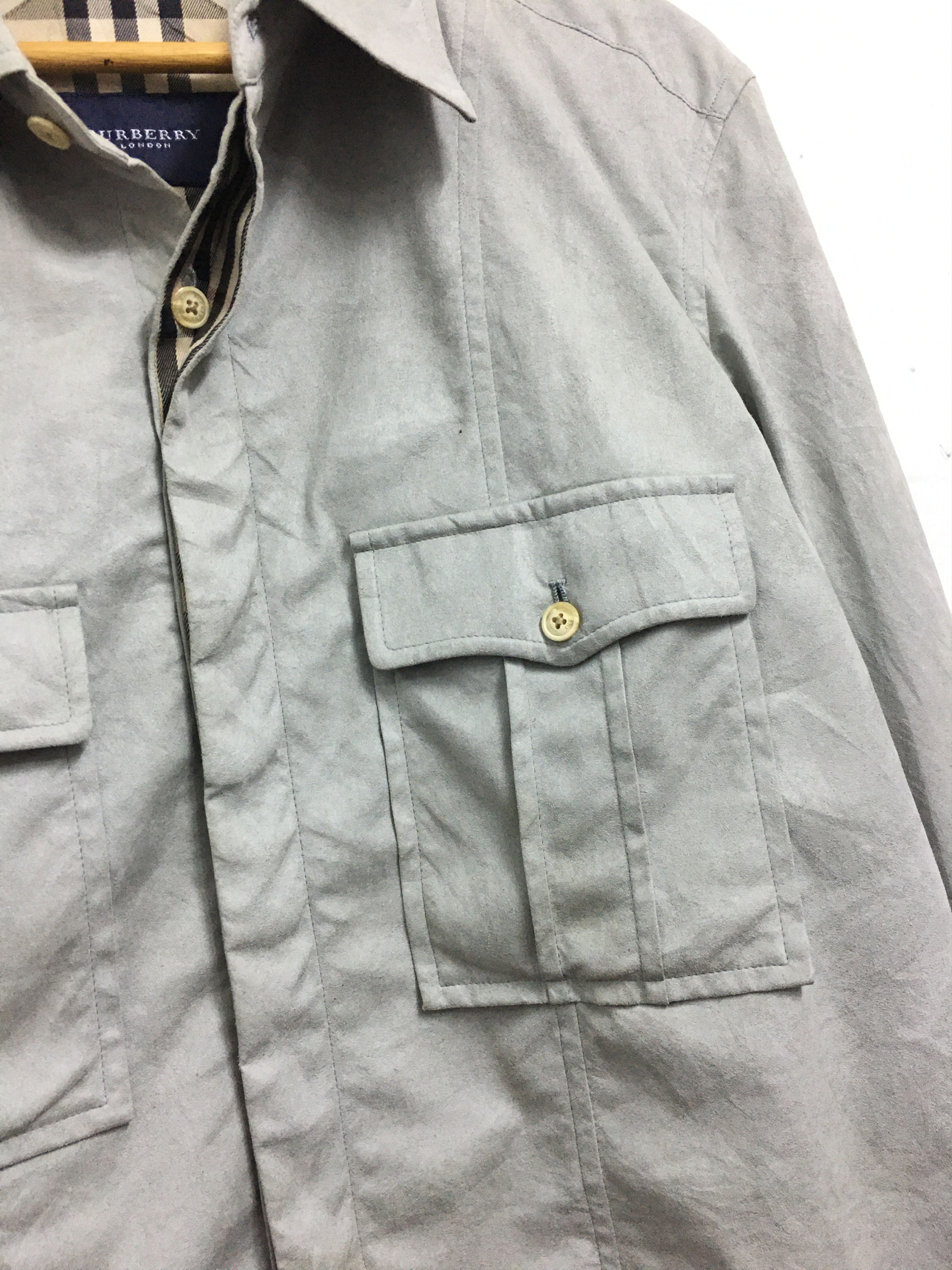 Burberry × Vintage Burberry London Velvet Button Collared Size US L / EU 52-54 / 3 - 3 Thumbnail