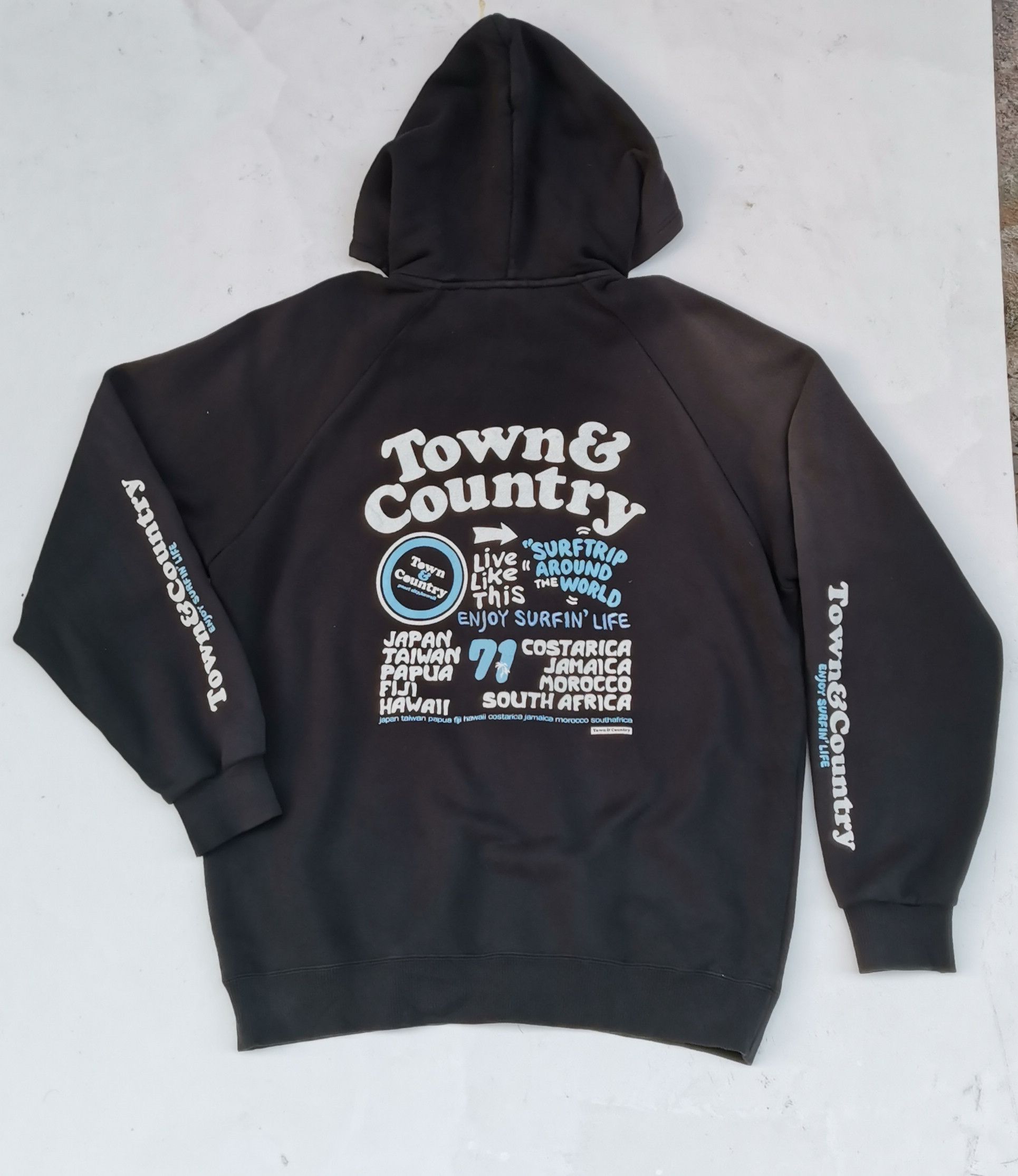 Japanese Brand Town & Country Enjoy Surf in Life Big Logo Sweatshirt Size US L / EU 52-54 / 3 - 3 Thumbnail