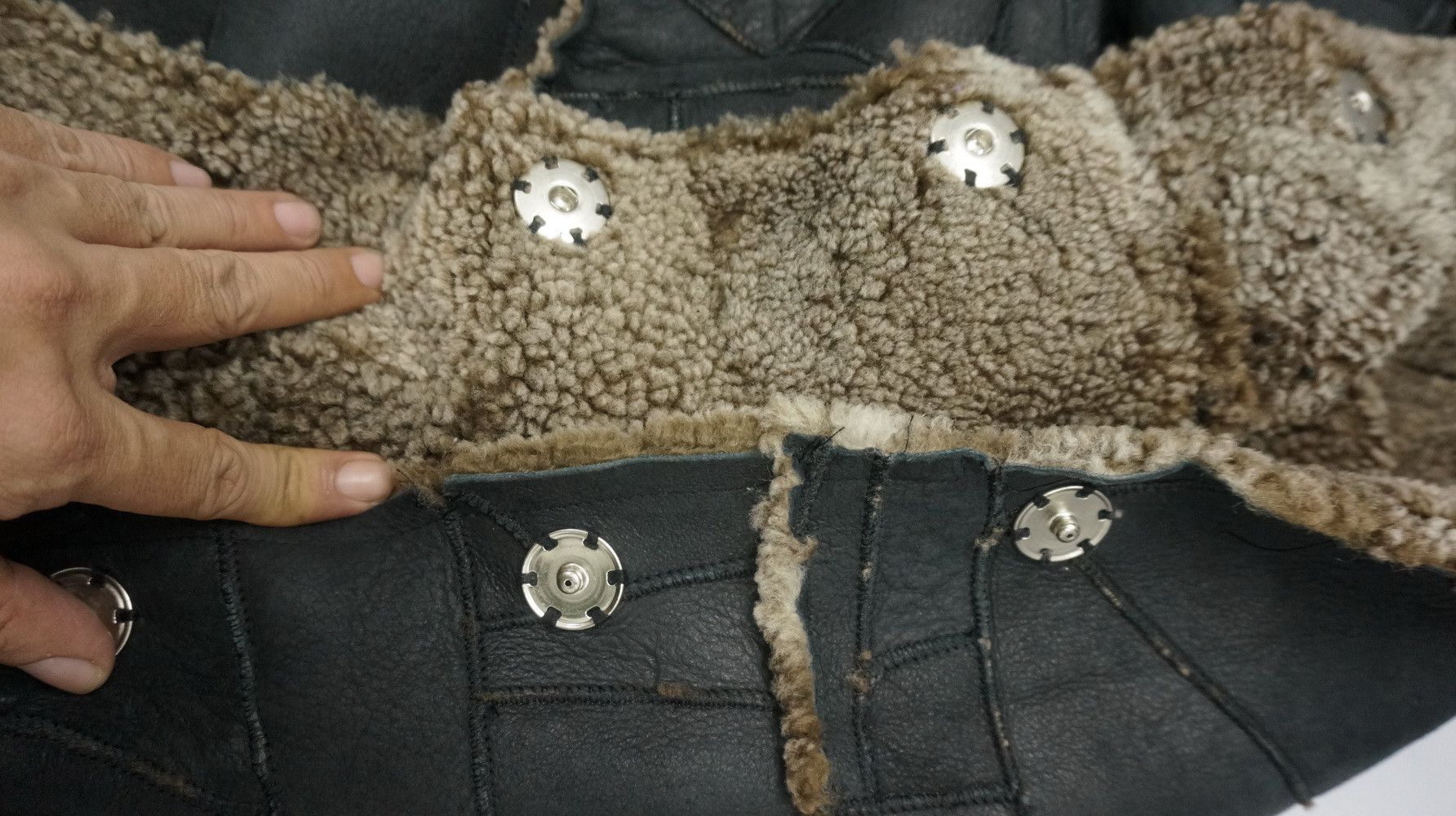 Japanese Brand 🔥Japan Designer AS KNOW AS Sheepskin Patchwork Sherpa Coat Size US XS / EU 42 / 0 - 14 Thumbnail