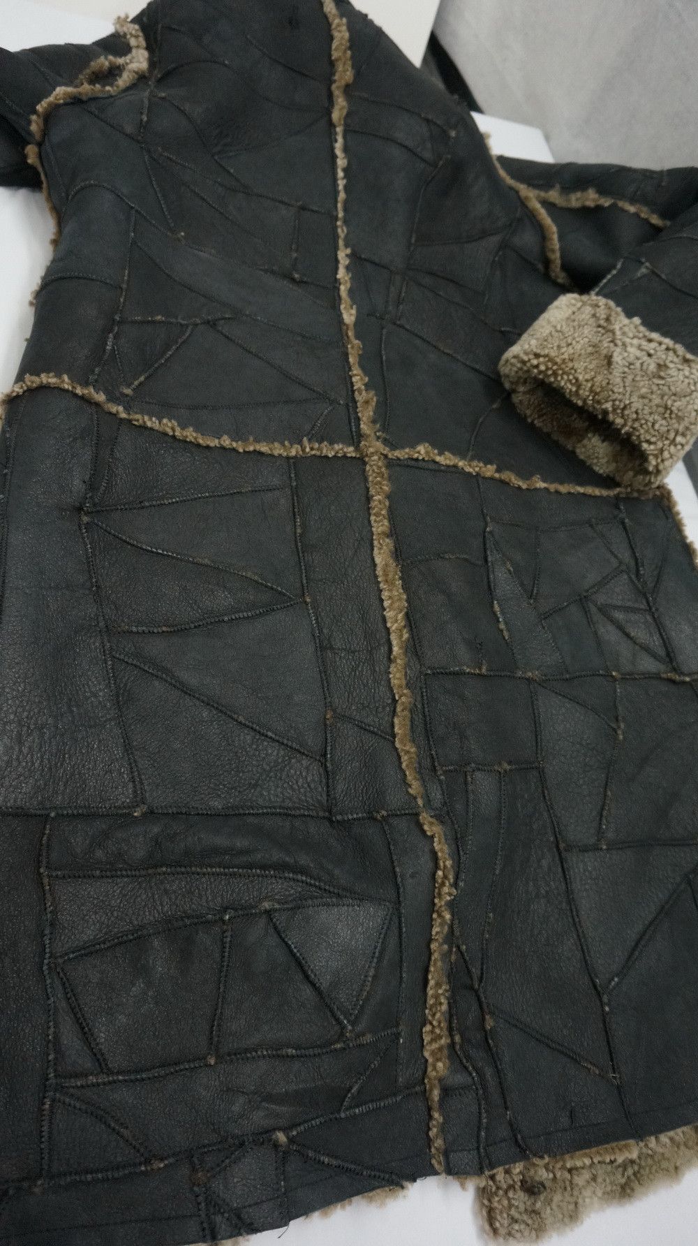 Japanese Brand 🔥Japan Designer AS KNOW AS Sheepskin Patchwork Sherpa Coat Size US XS / EU 42 / 0 - 22 Thumbnail