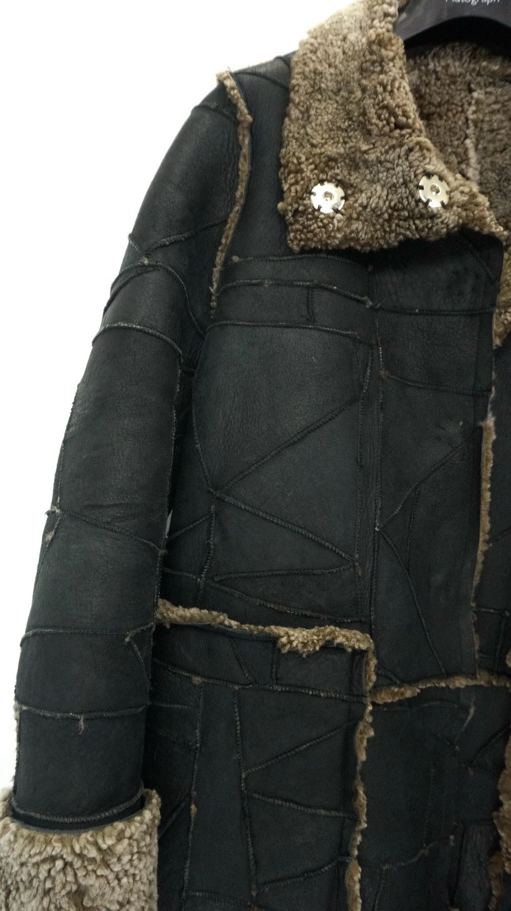 Japanese Brand 🔥Japan Designer AS KNOW AS Sheepskin Patchwork Sherpa Coat Size US XS / EU 42 / 0 - 4 Thumbnail