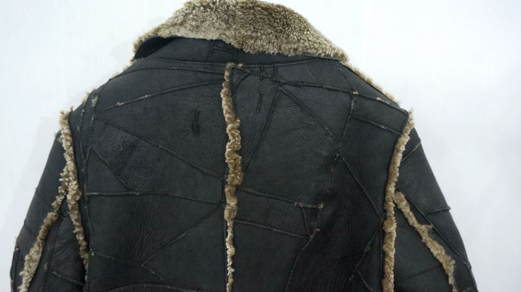 Japanese Brand 🔥Japan Designer AS KNOW AS Sheepskin Patchwork Sherpa Coat Size US XS / EU 42 / 0 - 19 Thumbnail