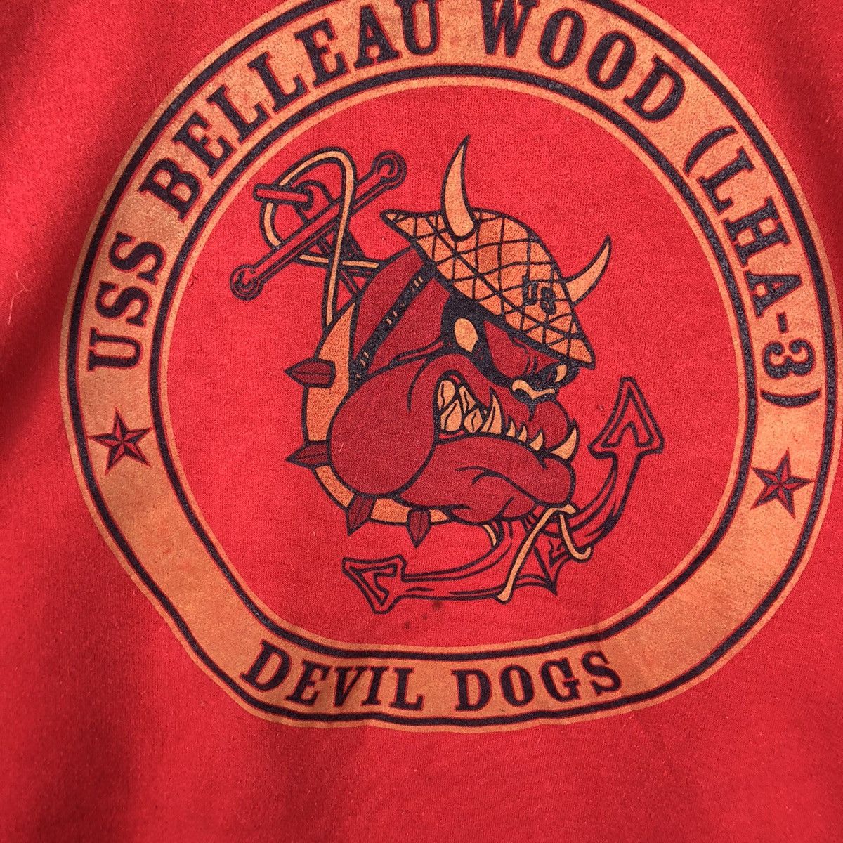 Buzz Rickson's × Vintage Vintage USS Belleau Wood (LHA-3) Devil Dogs Crewneck Size US S / EU 44-46 / 1 - 4 Thumbnail