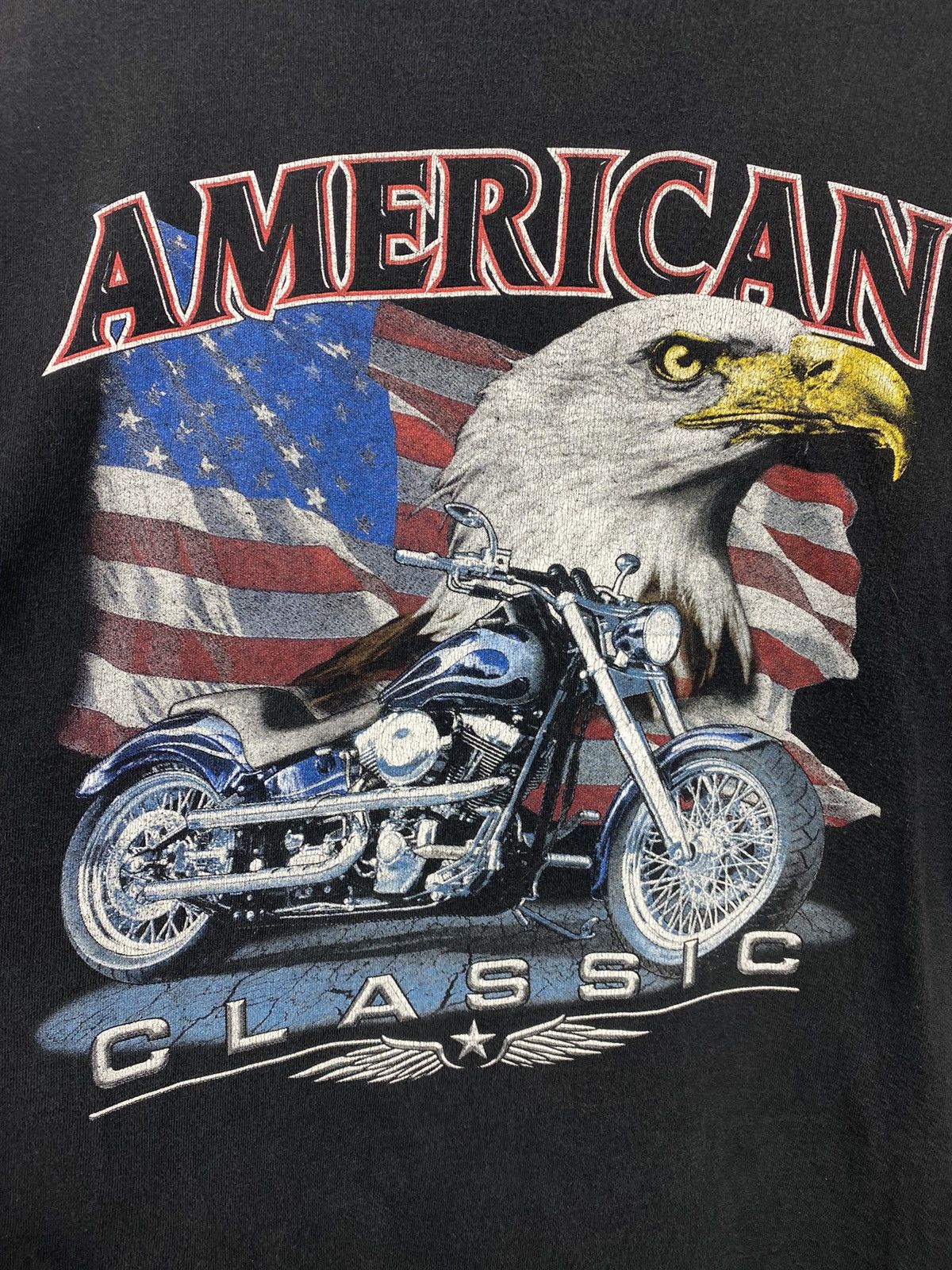 Alstyle × Vintage Vintage American Classic Eagle Biker Tee Size US XL / EU 56 / 4 - 2 Thumbnail