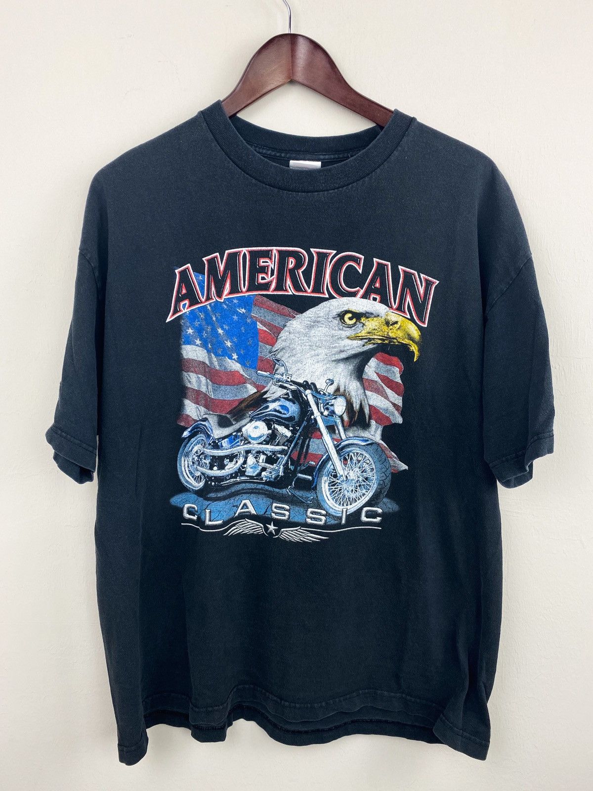 Alstyle × Vintage Vintage American Classic Eagle Biker Tee Size US XL / EU 56 / 4 - 1 Thumbnail