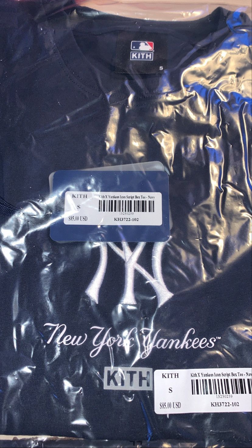 online store‎ Kith MLB New York Yankees Icon Script Box Tee | www ...