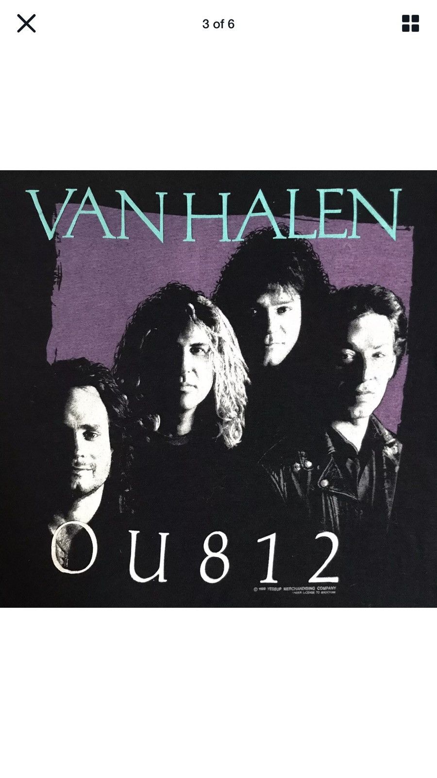 Vintage Van Halen OU812 Tour T Shirt 1989 Size Small Size US S / EU 44-46 / 1 - 3 Thumbnail