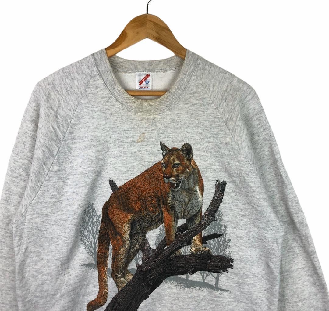 Habitat × Vintage Vintage 90s Tiger Wildlife Habitat Crewneck Size US M / EU 48-50 / 2 - 2 Thumbnail