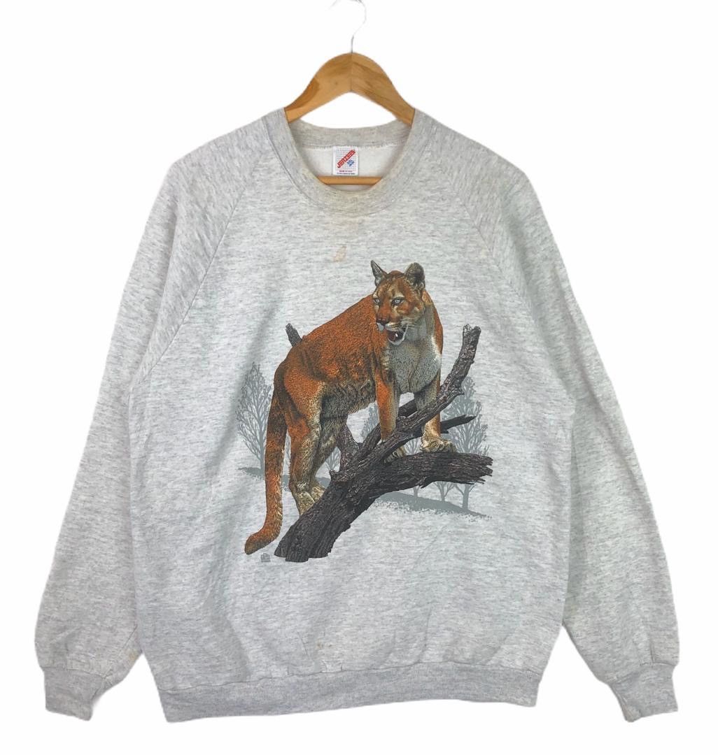 Habitat × Vintage Vintage 90s Tiger Wildlife Habitat Crewneck Size US M / EU 48-50 / 2 - 1 Thumbnail