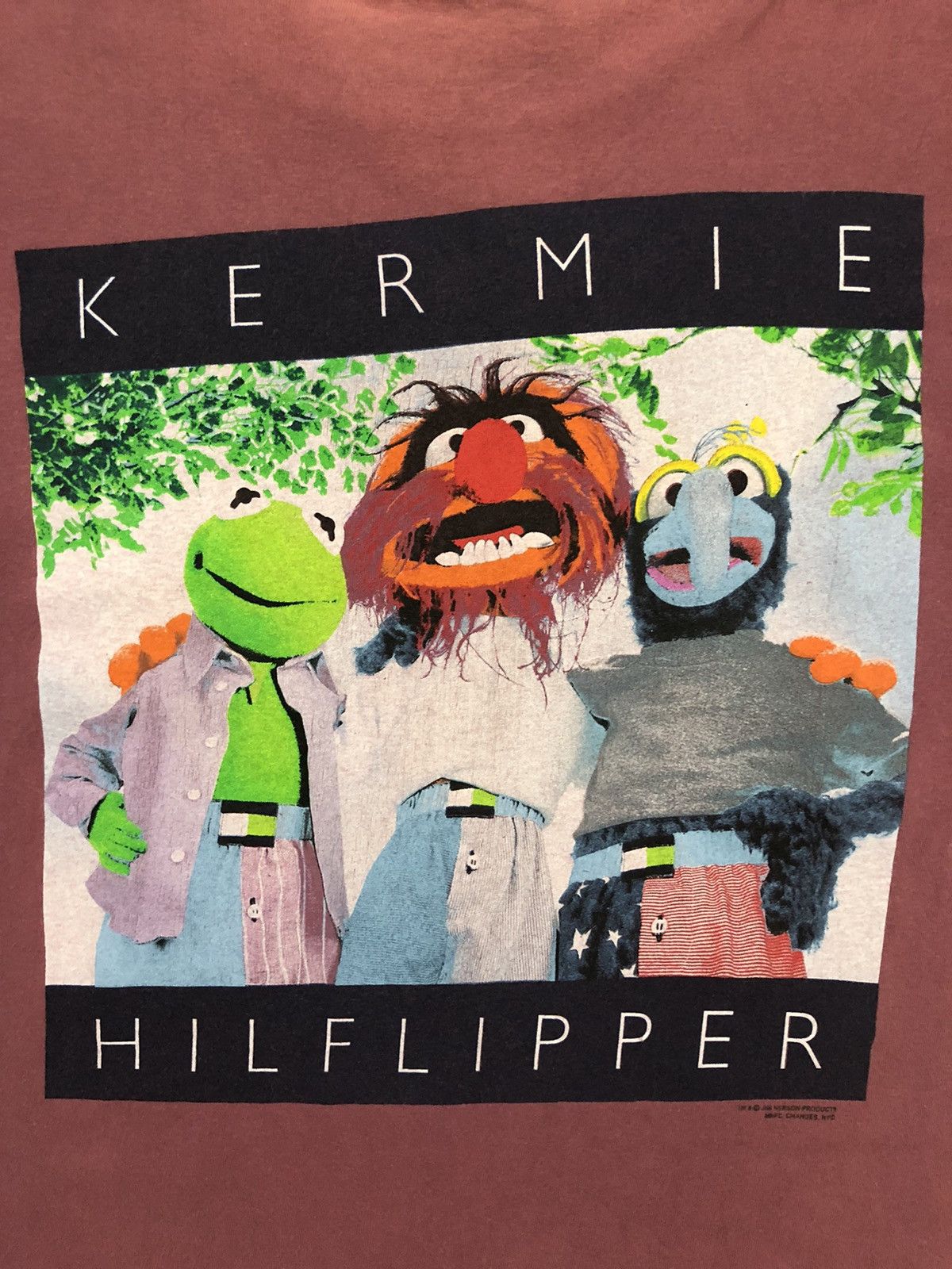 Changes HEAT🔥90s Tommy Hilfiger Parody Kermit Muppet Shirt Size US M / EU 48-50 / 2 - 4 Thumbnail