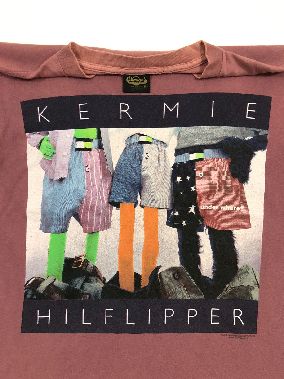 Changes HEAT🔥90s Tommy Hilfiger Parody Kermit Muppet Shirt Size US M / EU 48-50 / 2 - 1 Thumbnail