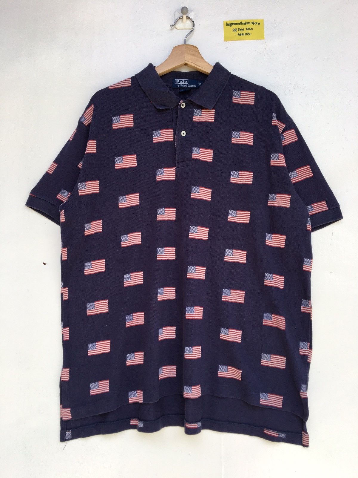 Polo Ralph Lauren Vintage Polo Ralph Lauren US Flag Polo Shirt Size US L / EU 52-54 / 3 - 1 Thumbnail