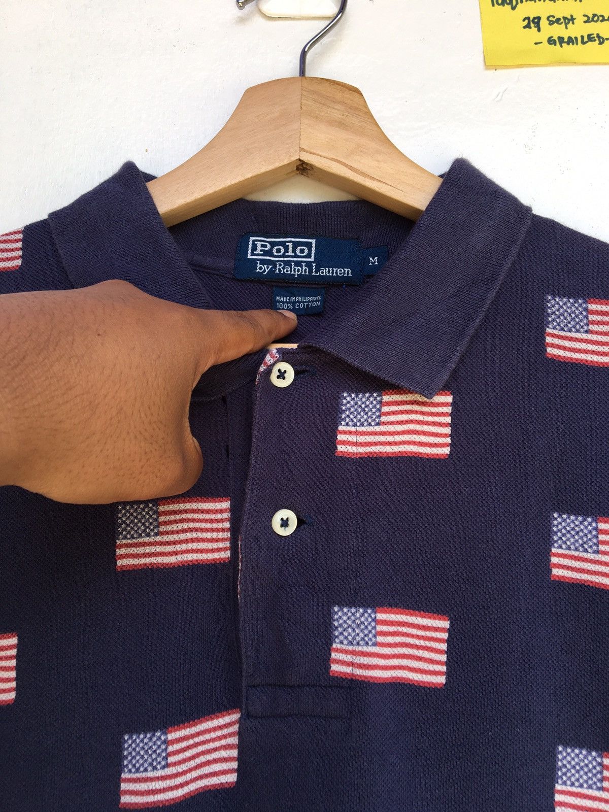 Polo Ralph Lauren Vintage Polo Ralph Lauren US Flag Polo Shirt Size US L / EU 52-54 / 3 - 11 Thumbnail