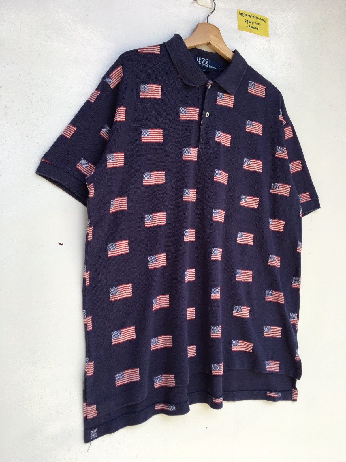 Polo Ralph Lauren Vintage Polo Ralph Lauren US Flag Polo Shirt Size US L / EU 52-54 / 3 - 2 Thumbnail