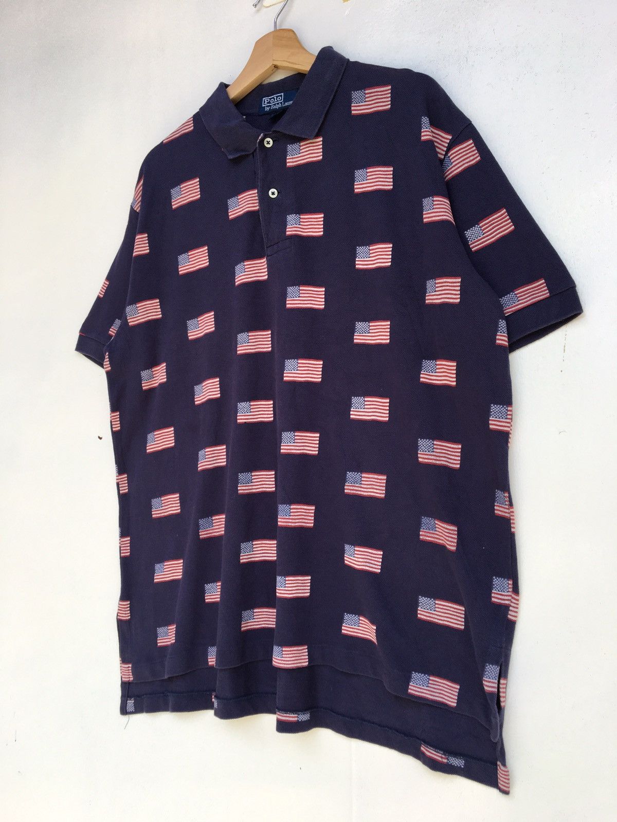 Polo Ralph Lauren Vintage Polo Ralph Lauren US Flag Polo Shirt Size US L / EU 52-54 / 3 - 3 Thumbnail
