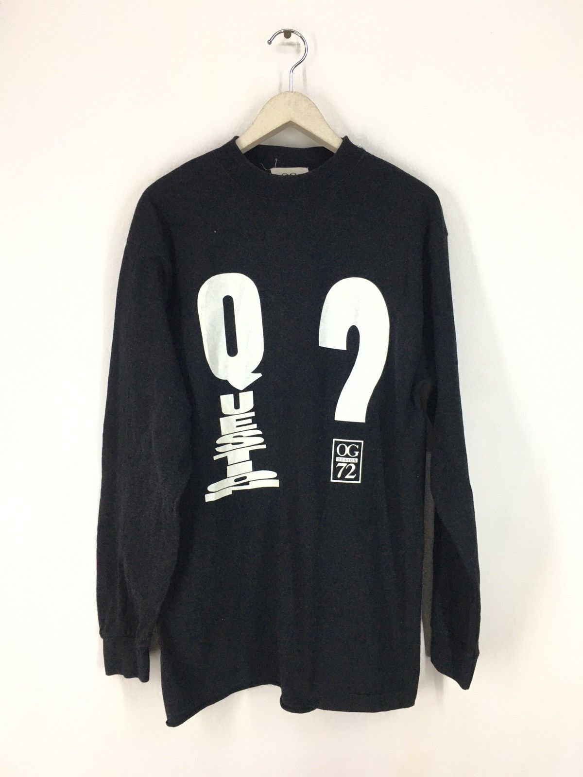 Vintage Vintage 90s OG design 72 Question? Long sleeve shirt Size US L / EU 52-54 / 3 - 1 Thumbnail