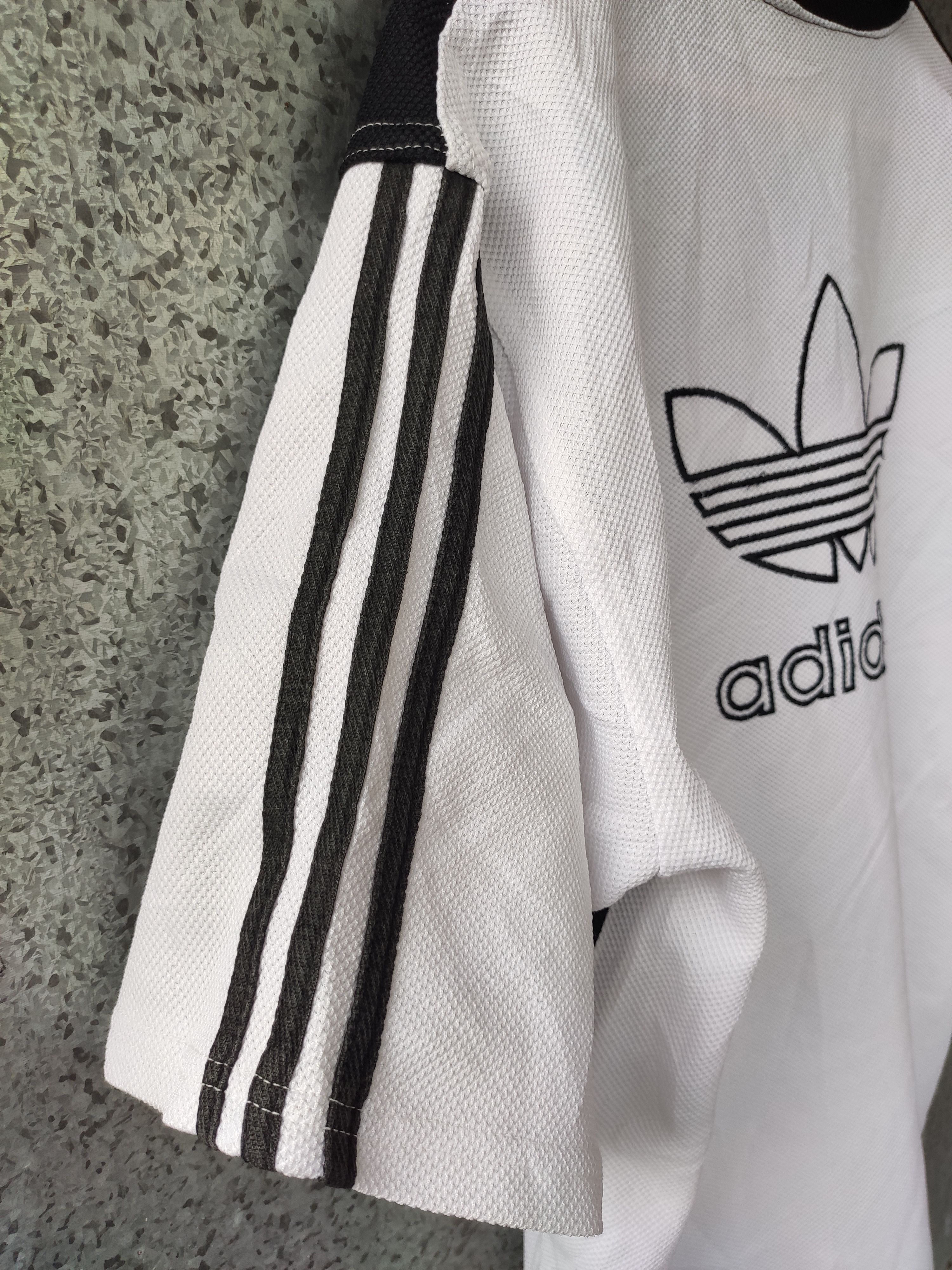 Adidas 🔥 Vintage 90s Adidas Jersey big logo spell out Size US L / EU 52-54 / 3 - 5 Thumbnail