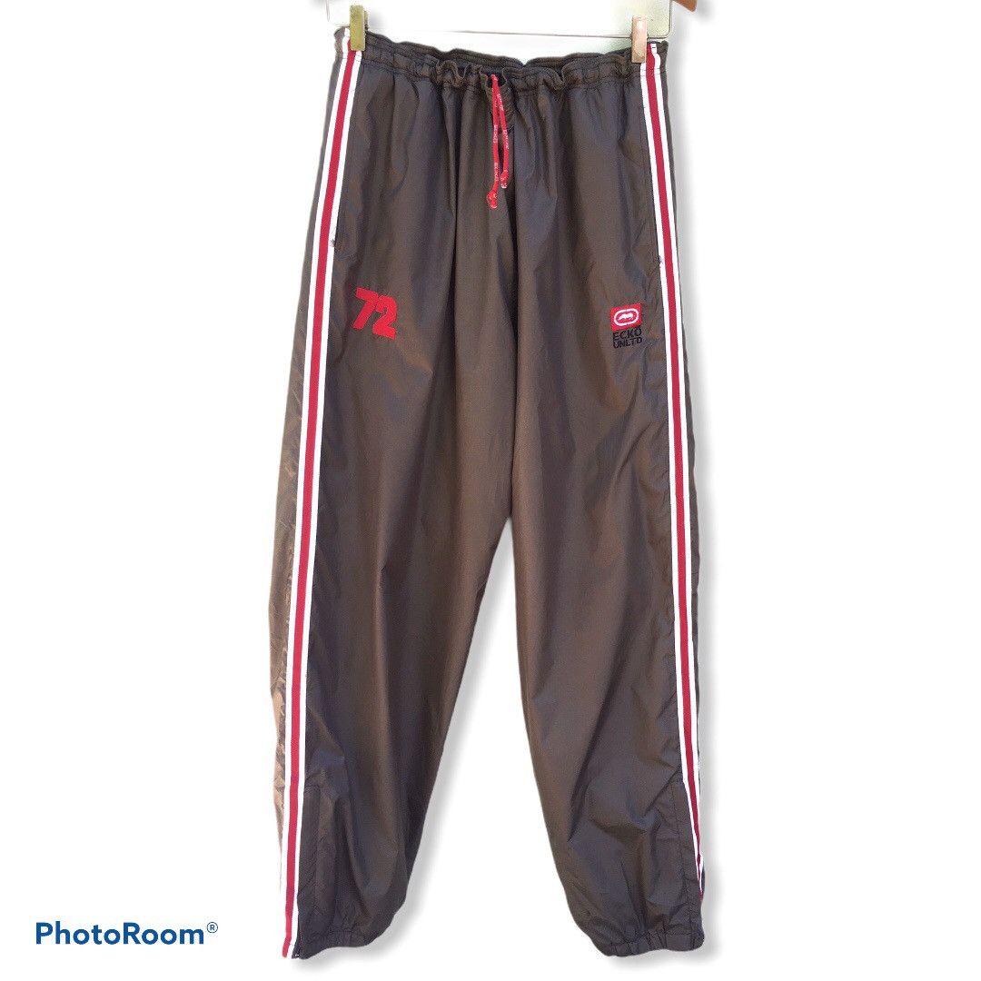 Ecko Unltd. Vintage Ecko Hip Hop Baggy Side Tape Trackpant Size US 38 / EU 54 - 2 Thumbnail