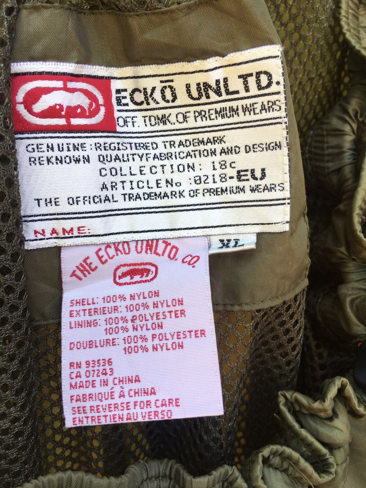 Ecko Unltd. Vintage Ecko Hip Hop Baggy Side Tape Trackpant Size US 38 / EU 54 - 9 Thumbnail