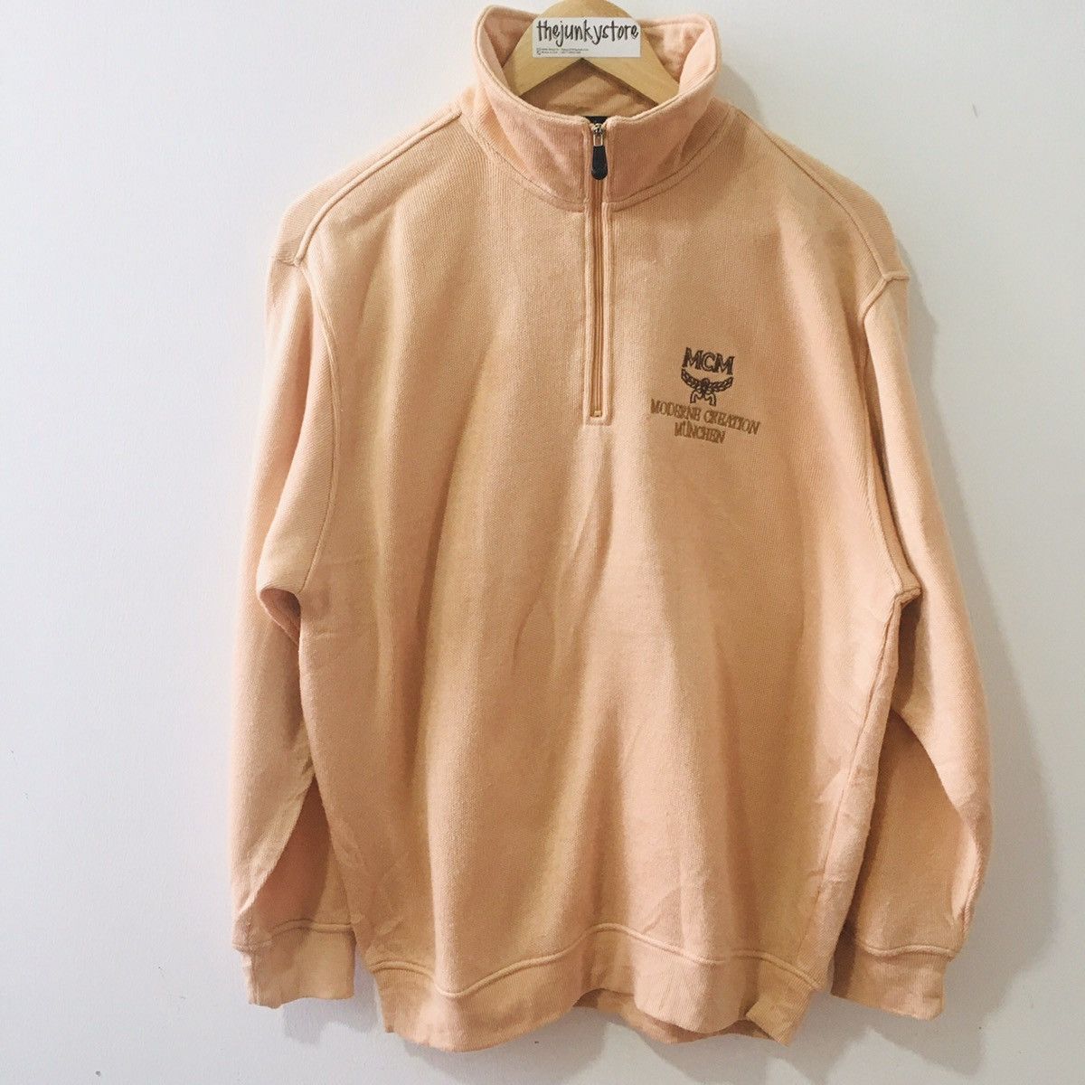 MCM × Vintage Vintage MCM Halfzip Embroidery Sweatshirt Size US M / EU 48-50 / 2 - 1 Thumbnail