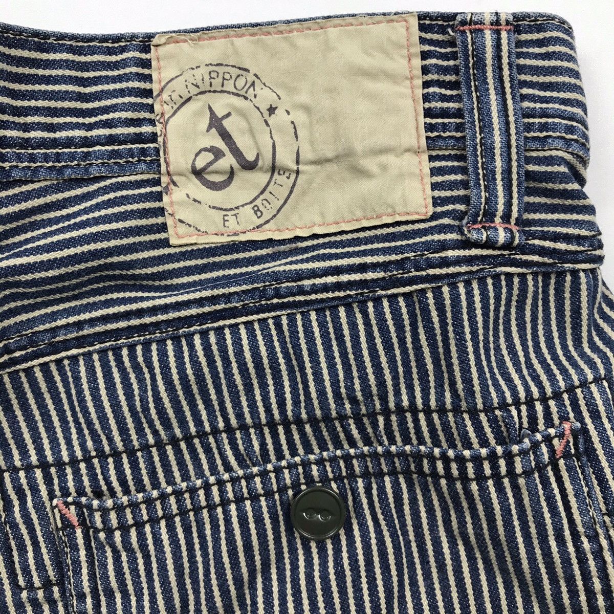 Japanese Brand ET Boite Selvedge Japan Hickory Trousers Size US 30 / EU 46 - 7 Thumbnail