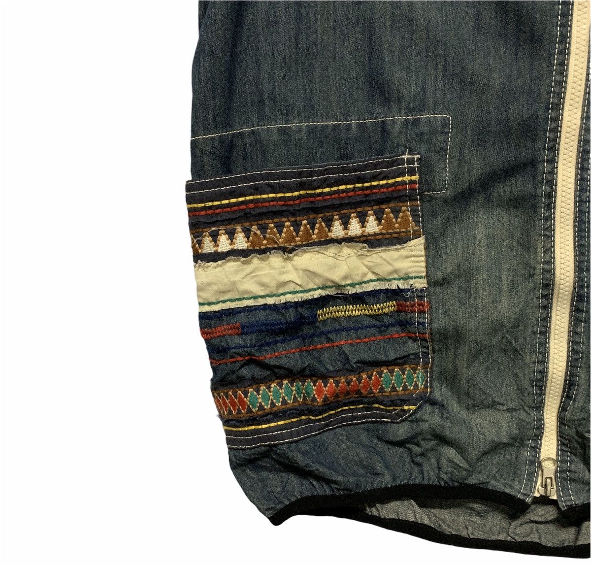 Vintage × go slow caravan Go Slow Caravan Native Navajo Full Zip Sleeveless Vest Size US M / EU 48-50 / 2 - 7 Thumbnail