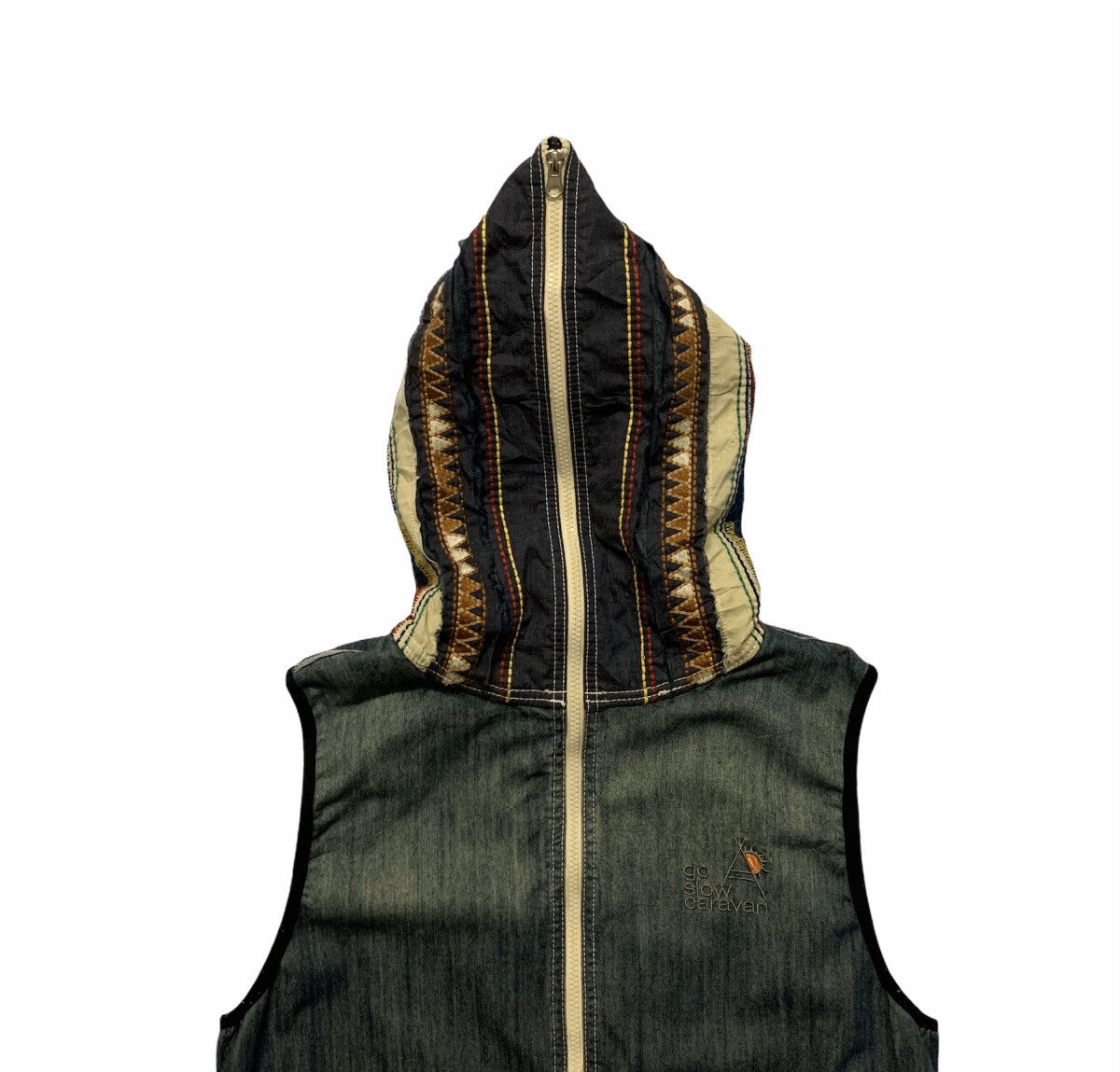 Vintage × go slow caravan Go Slow Caravan Native Navajo Full Zip Sleeveless Vest Size US M / EU 48-50 / 2 - 2 Thumbnail