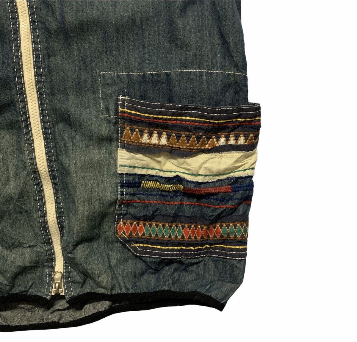 Vintage × go slow caravan Go Slow Caravan Native Navajo Full Zip Sleeveless Vest Size US M / EU 48-50 / 2 - 8 Thumbnail