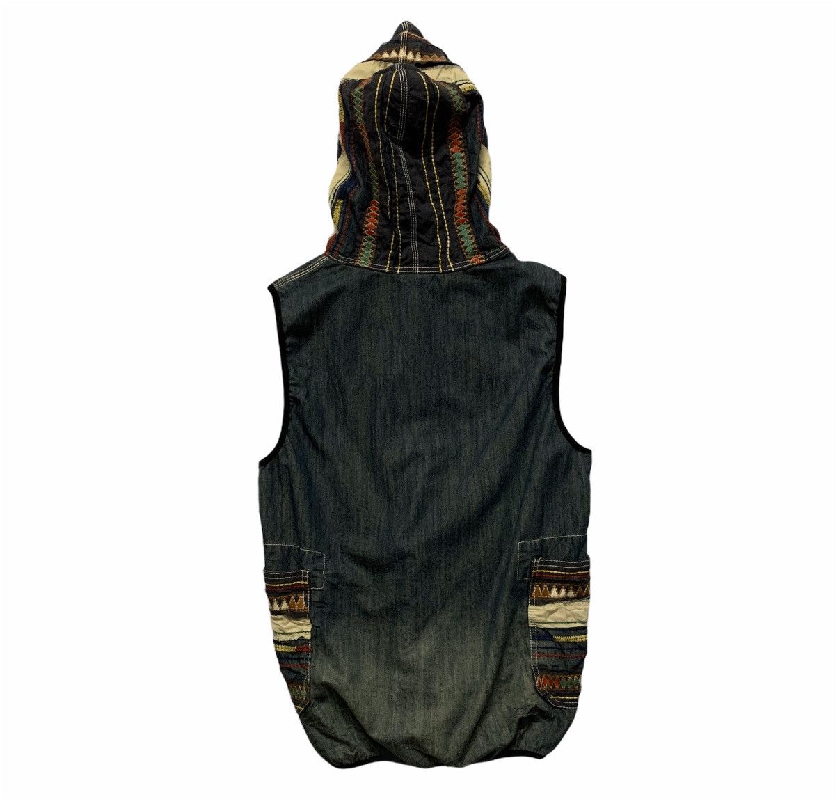 Vintage × go slow caravan Go Slow Caravan Native Navajo Full Zip Sleeveless Vest Size US M / EU 48-50 / 2 - 9 Thumbnail