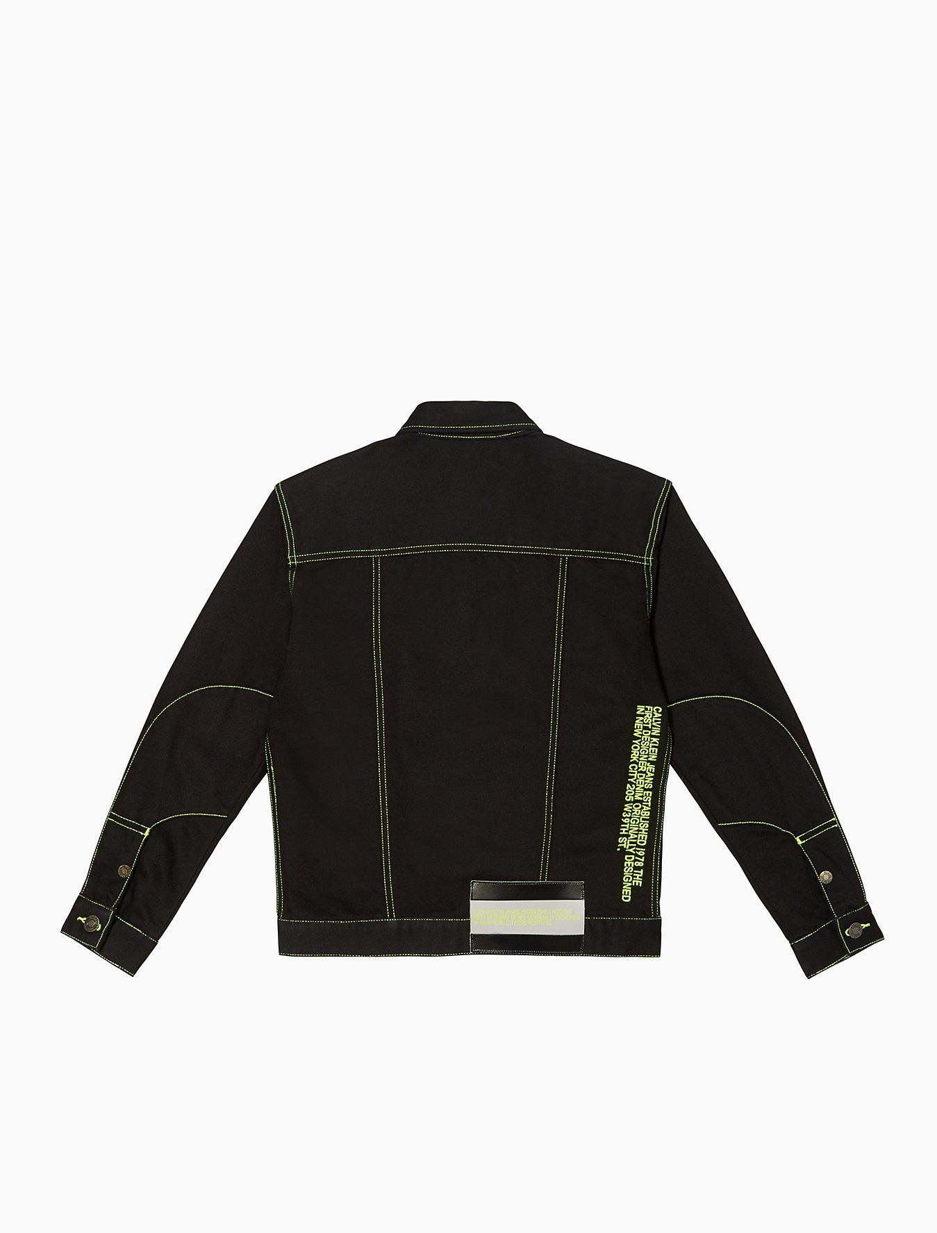 Calvin Klein 205W39NYC EST. 1978 Black Hole Denim Trucker Jacket Size US L / EU 52-54 / 3 - 2 Thumbnail
