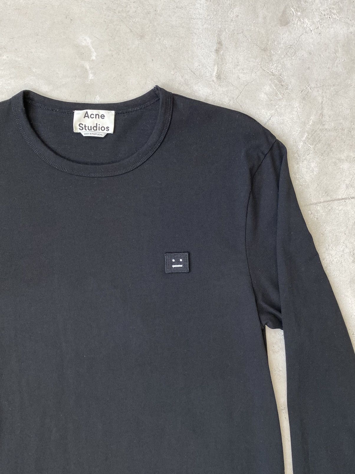 Acne Studios Face Embroidered Long Sleeve