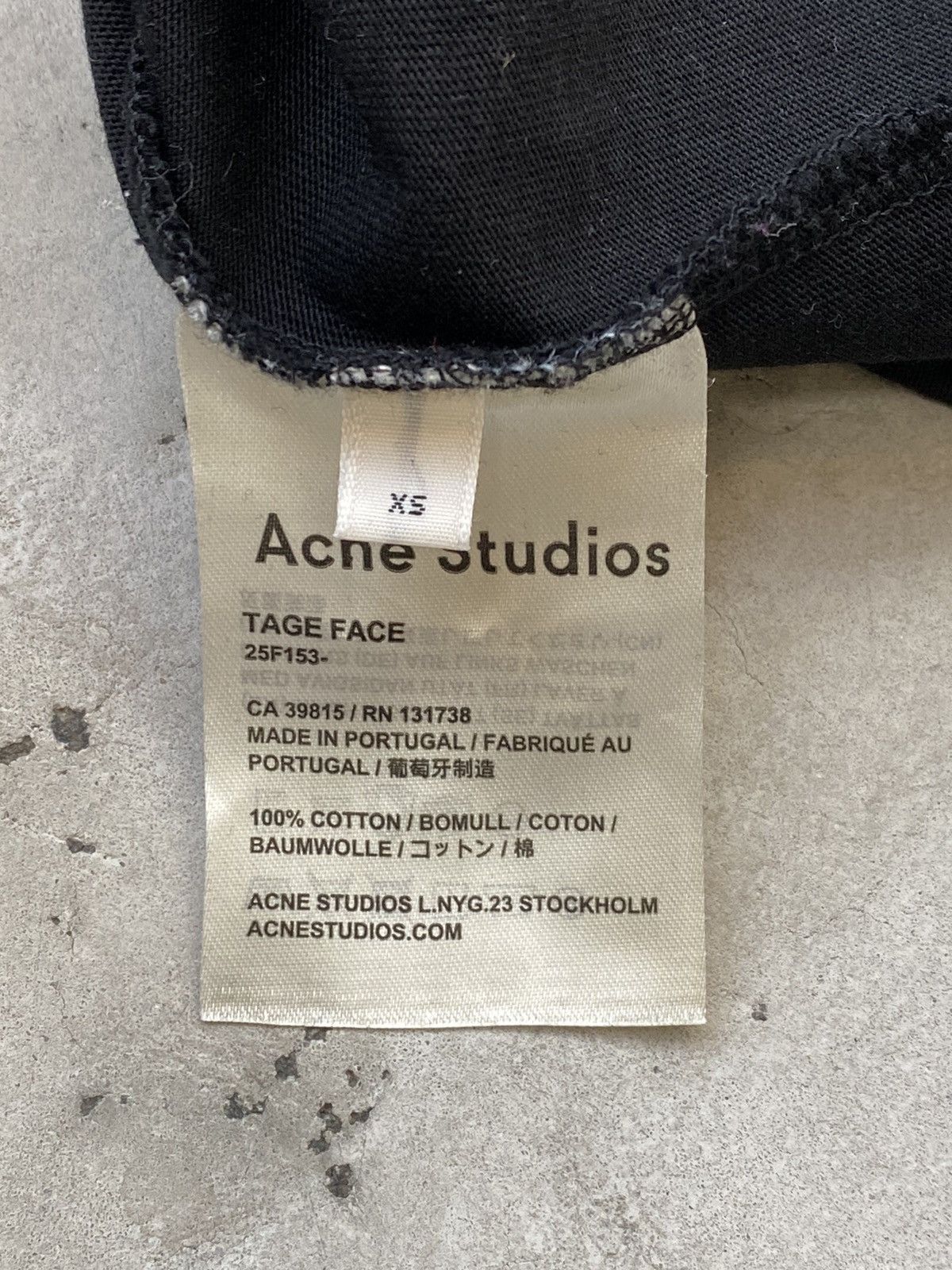 Acne Studios Face Embroidered Long Sleeve