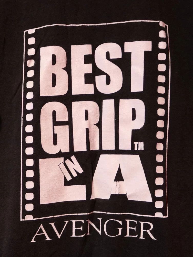 Fruit Of The Loom Vintage 1990s Avenger Best Grip In LA Single Stitch Shirt Size US M / EU 48-50 / 2 - 2 Thumbnail