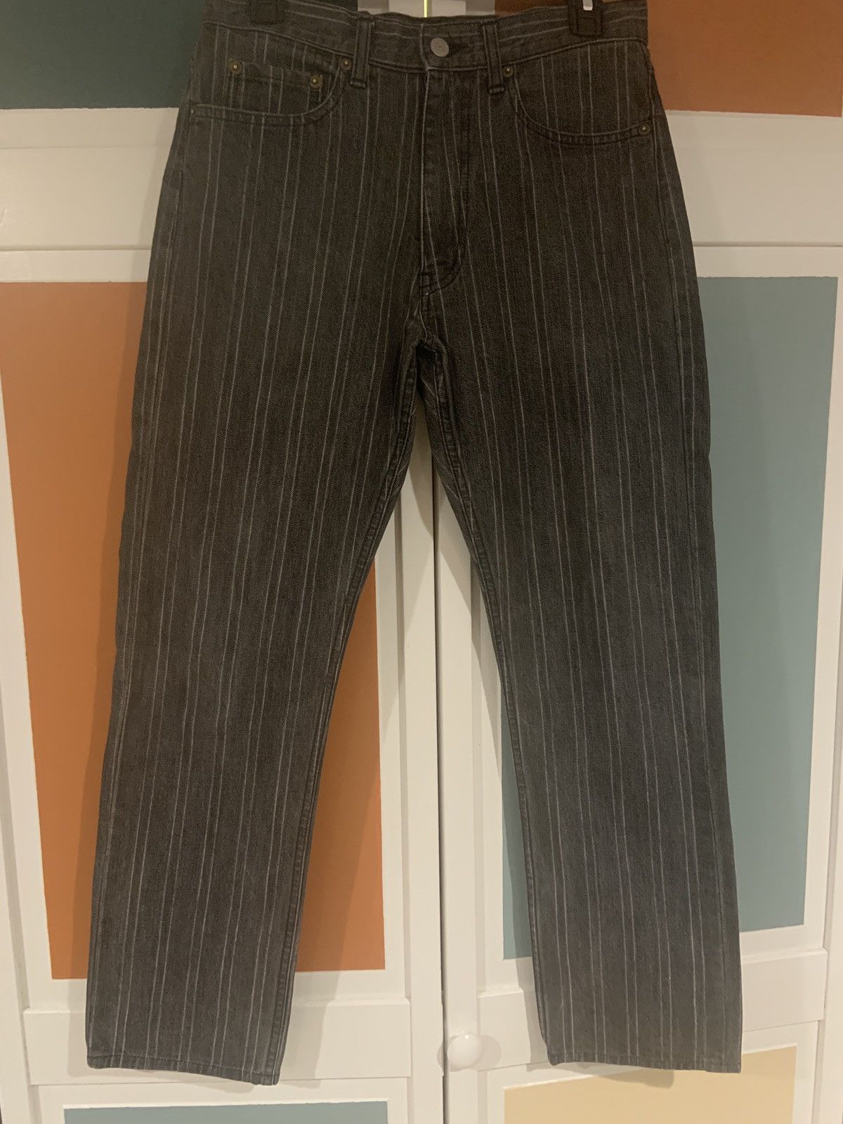 Beams Plus Vintage Beams Tokyo Striped Denim Size US 30 / EU 46 - 1 Thumbnail