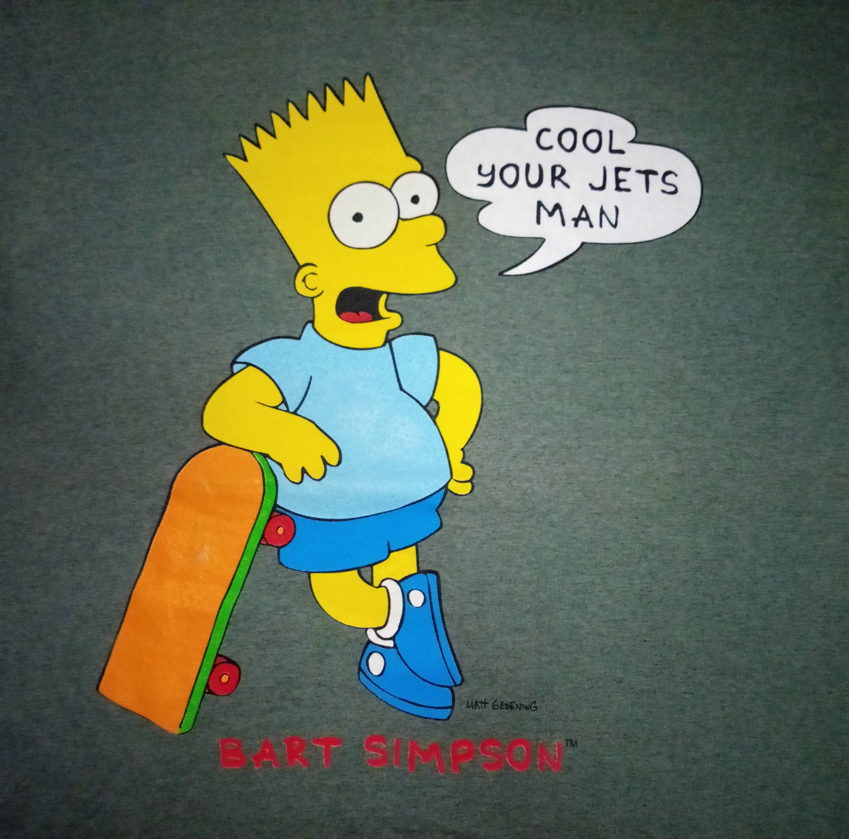 The Simpsons × Vintage Vtg 90s The Simpsons - Bart Simpson shirt vintage cartoon Size US XL / EU 56 / 4 - 1 Thumbnail