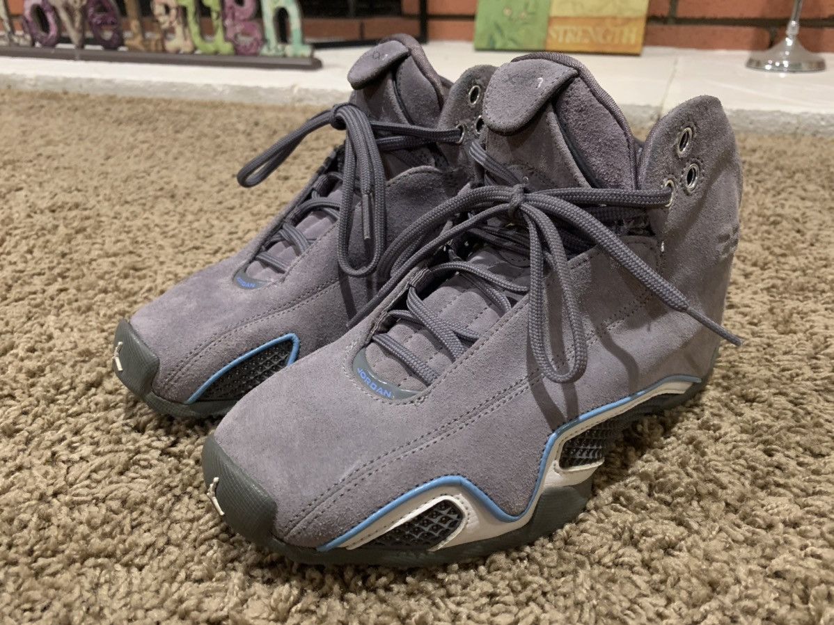 Nike Air Jordan 21 Size 4Y YOUTH Gray Univ Blue 313039-002