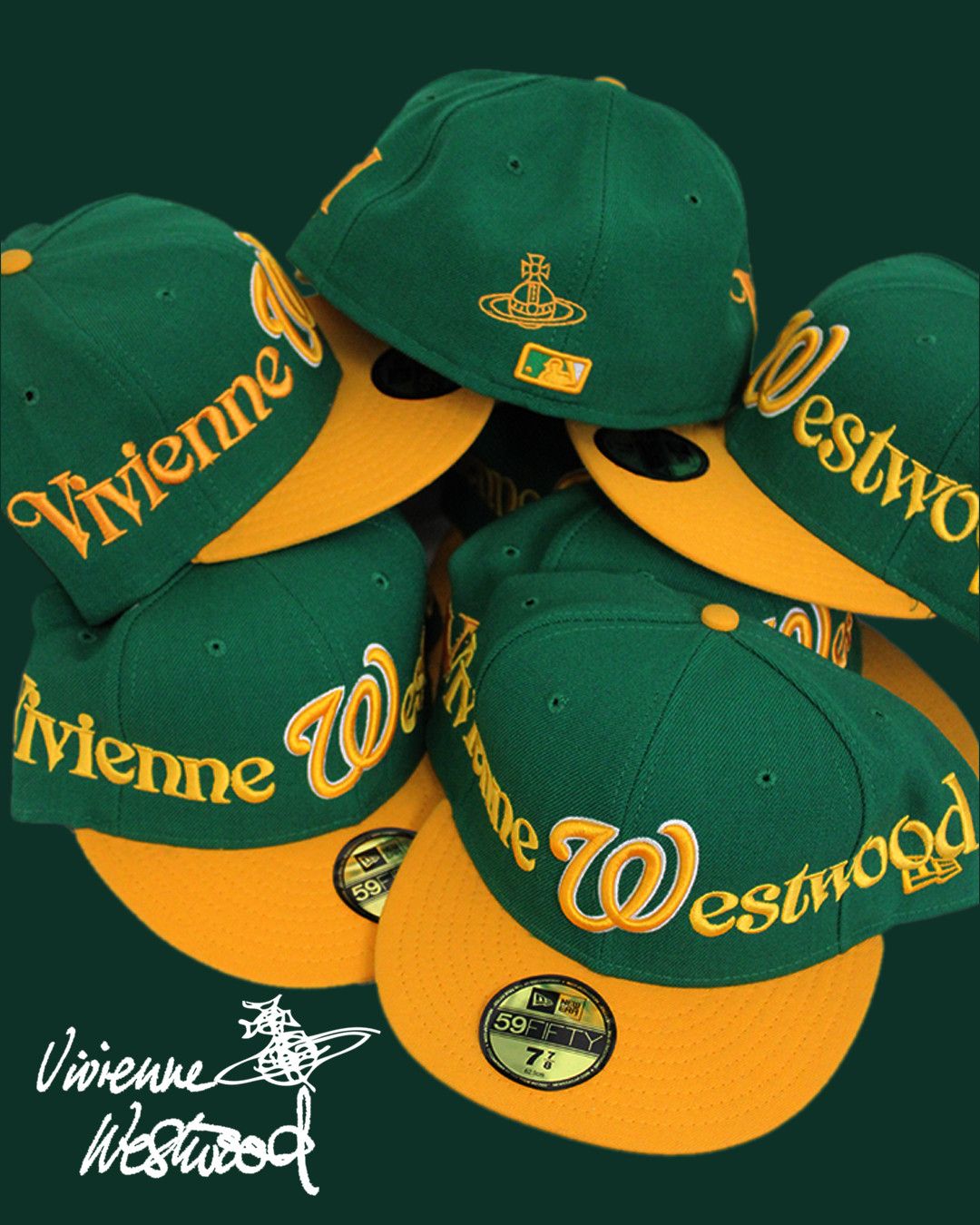 Custom × New Era × Vivienne Westwood Custom Vivienne Westwood New Era  Fitted Hat / Size 7 - 8 | Grailed