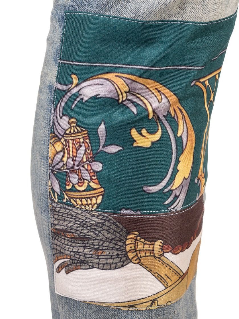 Amiri Amiri Indigo Scarves Art Patch Jeans 30/31/34 Size US 34 / EU 50 - 3 Thumbnail