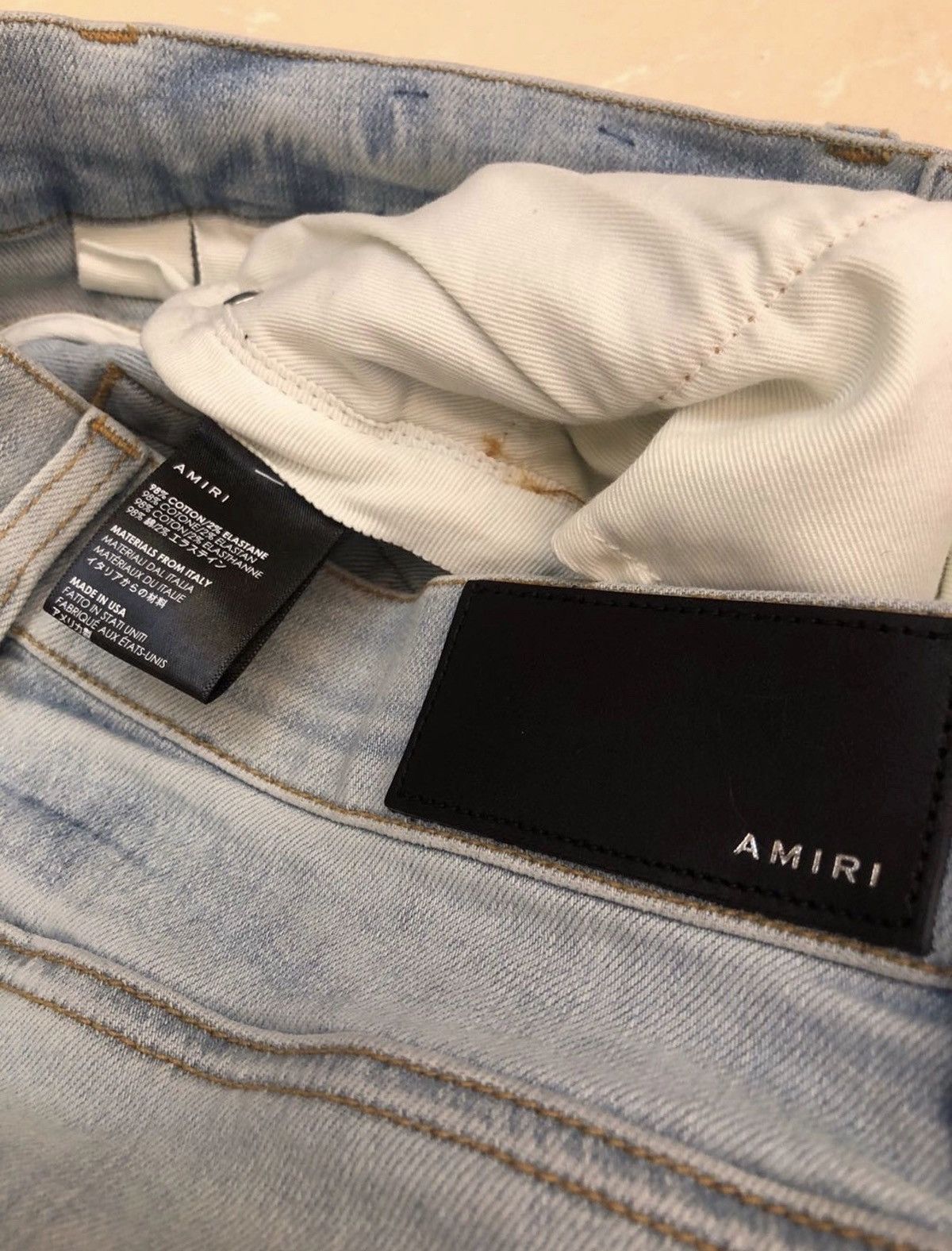 Amiri Amiri Indigo Scarves Art Patch Jeans 30/31/34 Size US 34 / EU 50 - 4 Preview