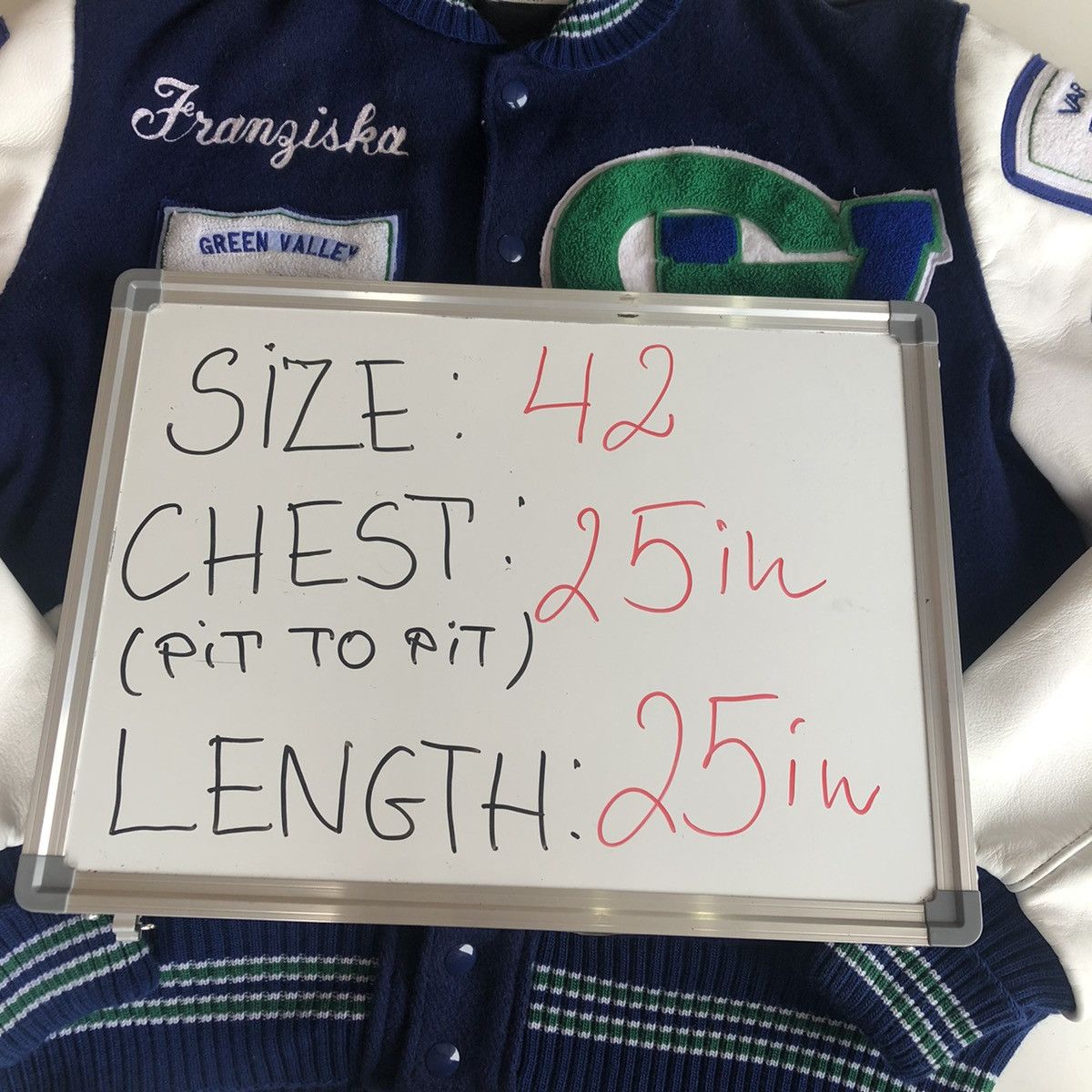 Vintage Vintage 1991 Green Valley Varsity Jacket - Rare Wool Bomber Size US L / EU 52-54 / 3 - 2 Thumbnail